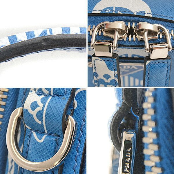 Prada Prada Prada Saffiano Leather 2WAY Crossbody Bag Marine Print Handbag 2VH067 Leather Handbag 2VH067 in Great Condition Size ONE SIZE - 7 Thumbnail