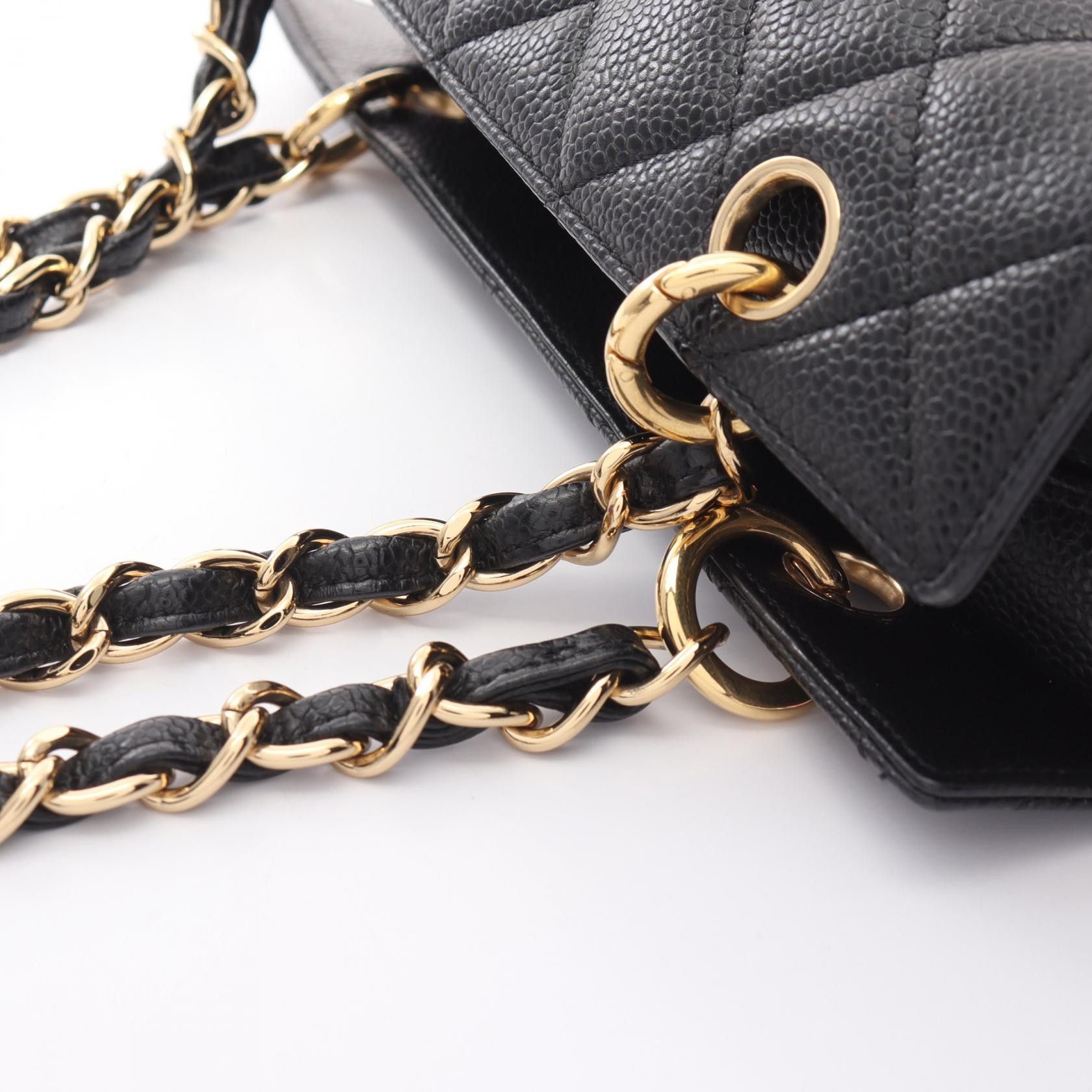 Chanel Chanel CC Caviar Matelasse Chain Shoulder Bag Leather Tote Bag A18004 in Great Condition Size ONE SIZE - 7 Thumbnail