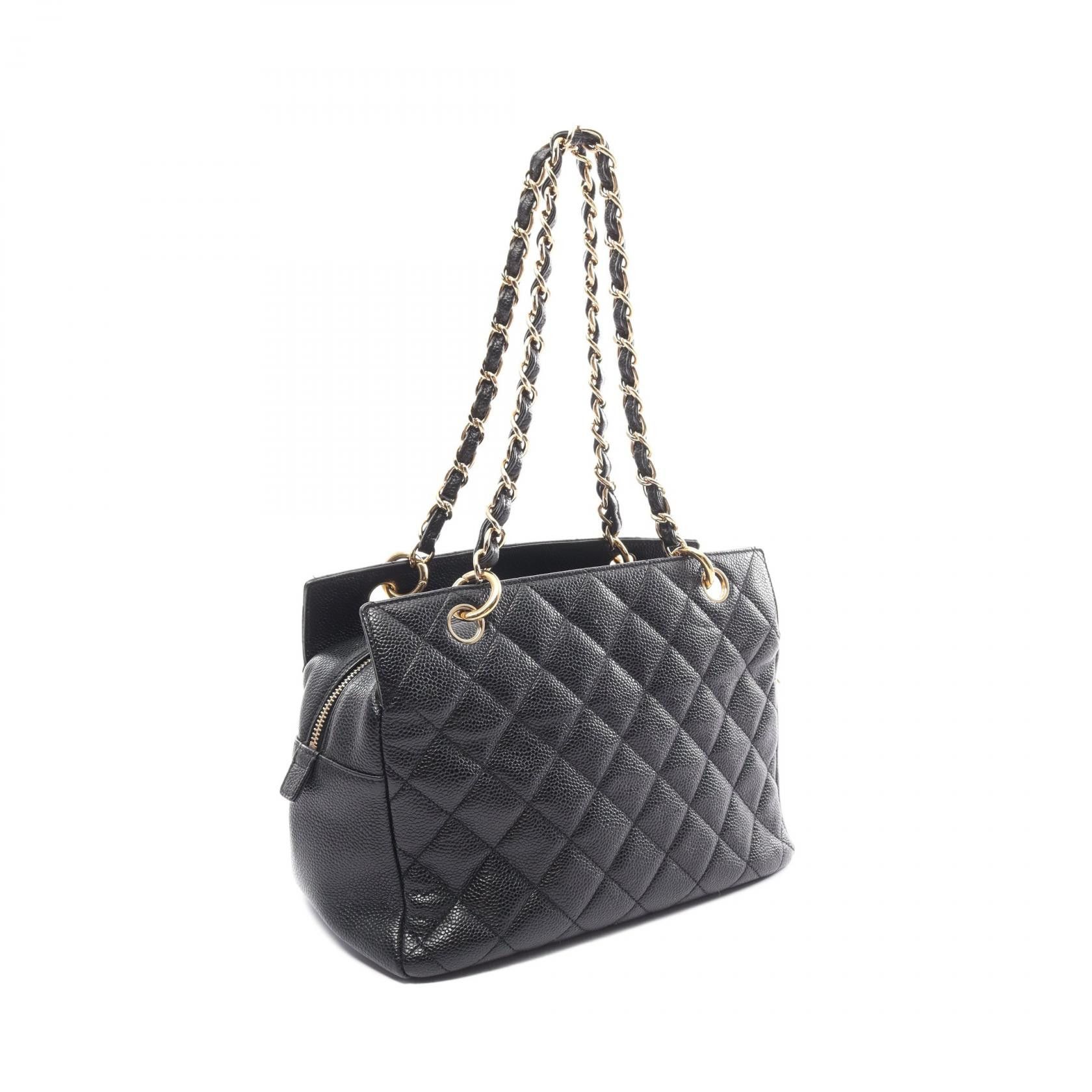 Chanel Chanel CC Caviar Matelasse Chain Shoulder Bag Leather Tote Bag A18004 in Great Condition Size ONE SIZE - 2 Thumbnail