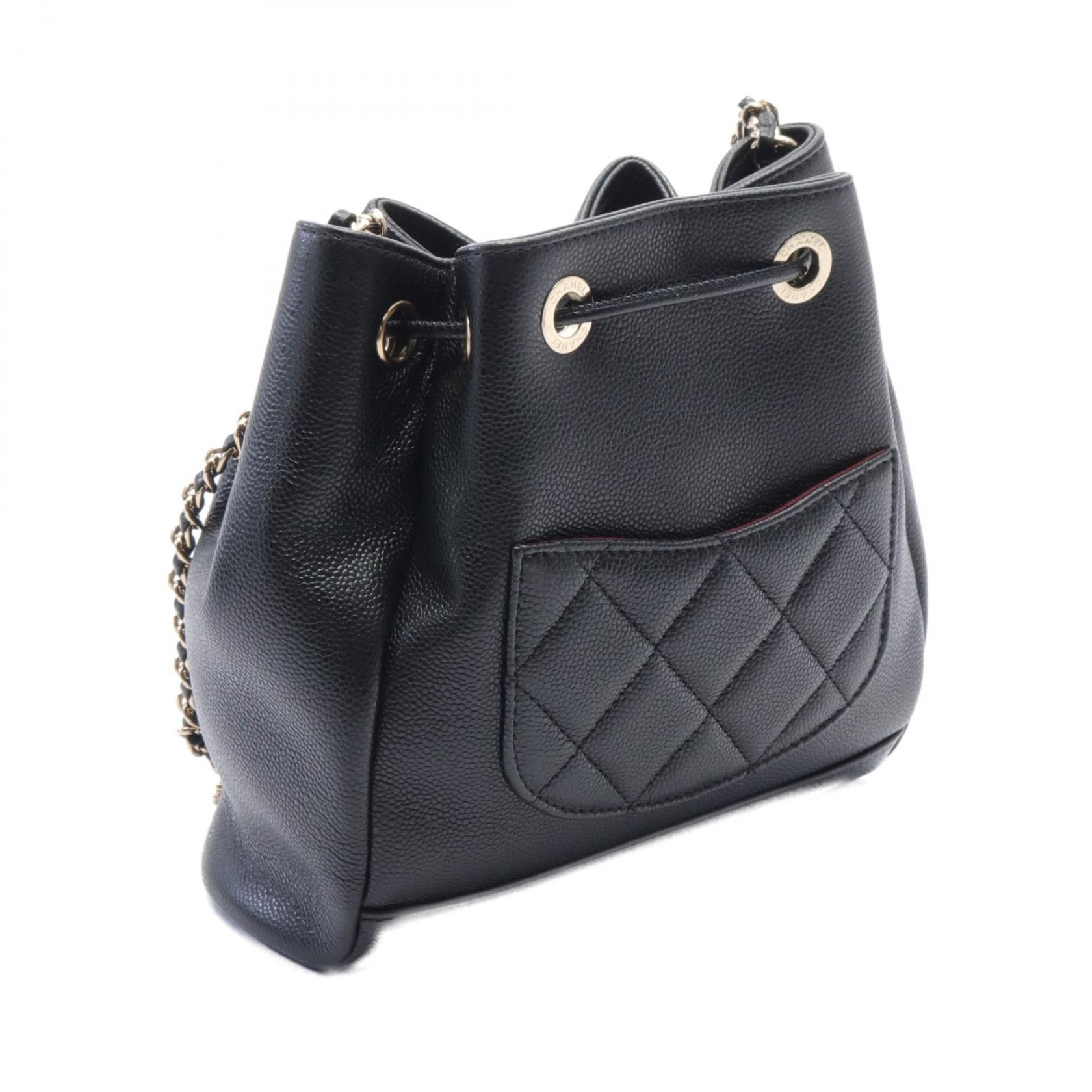 Chanel Chanel Caviar Drawstring Shoulder Bag Leather Shoulder Bag AS2353 in Great Condition Size ONE SIZE - 2 Thumbnail