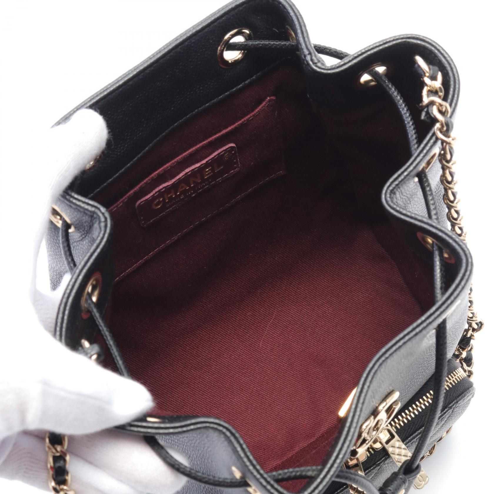 Chanel Chanel Caviar Drawstring Shoulder Bag Leather Shoulder Bag AS2353 in Great Condition Size ONE SIZE - 3 Thumbnail