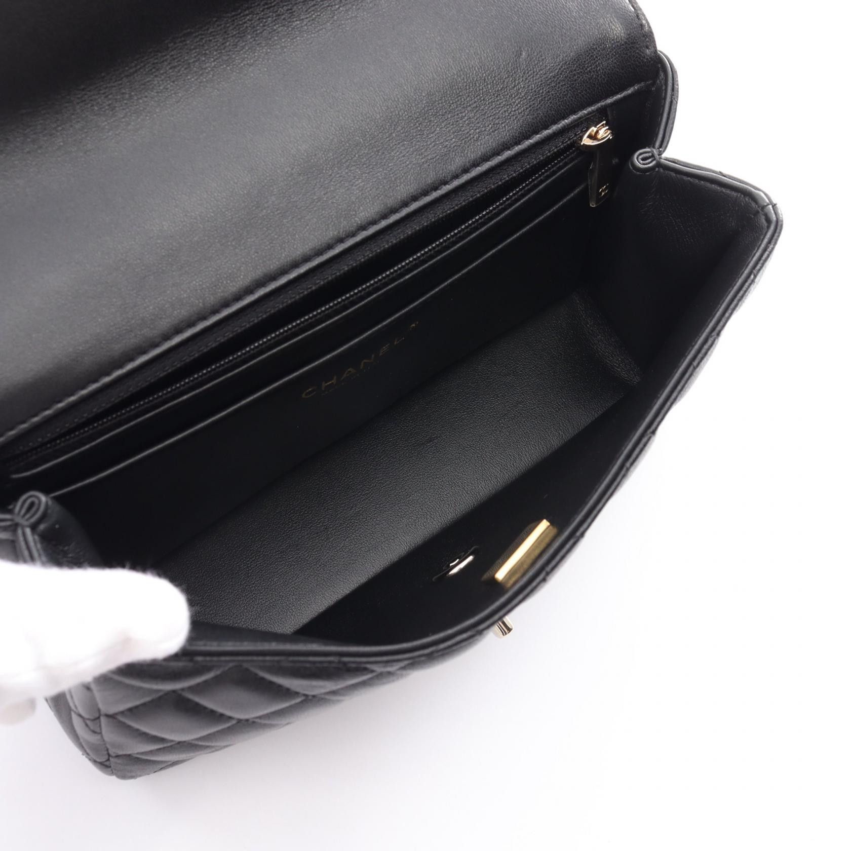 Chanel Chanel CC Quilted Leather Chain Handle Bag Leather Shoulder Bag AS4219 in Great Condition Size ONE SIZE - 3 Thumbnail