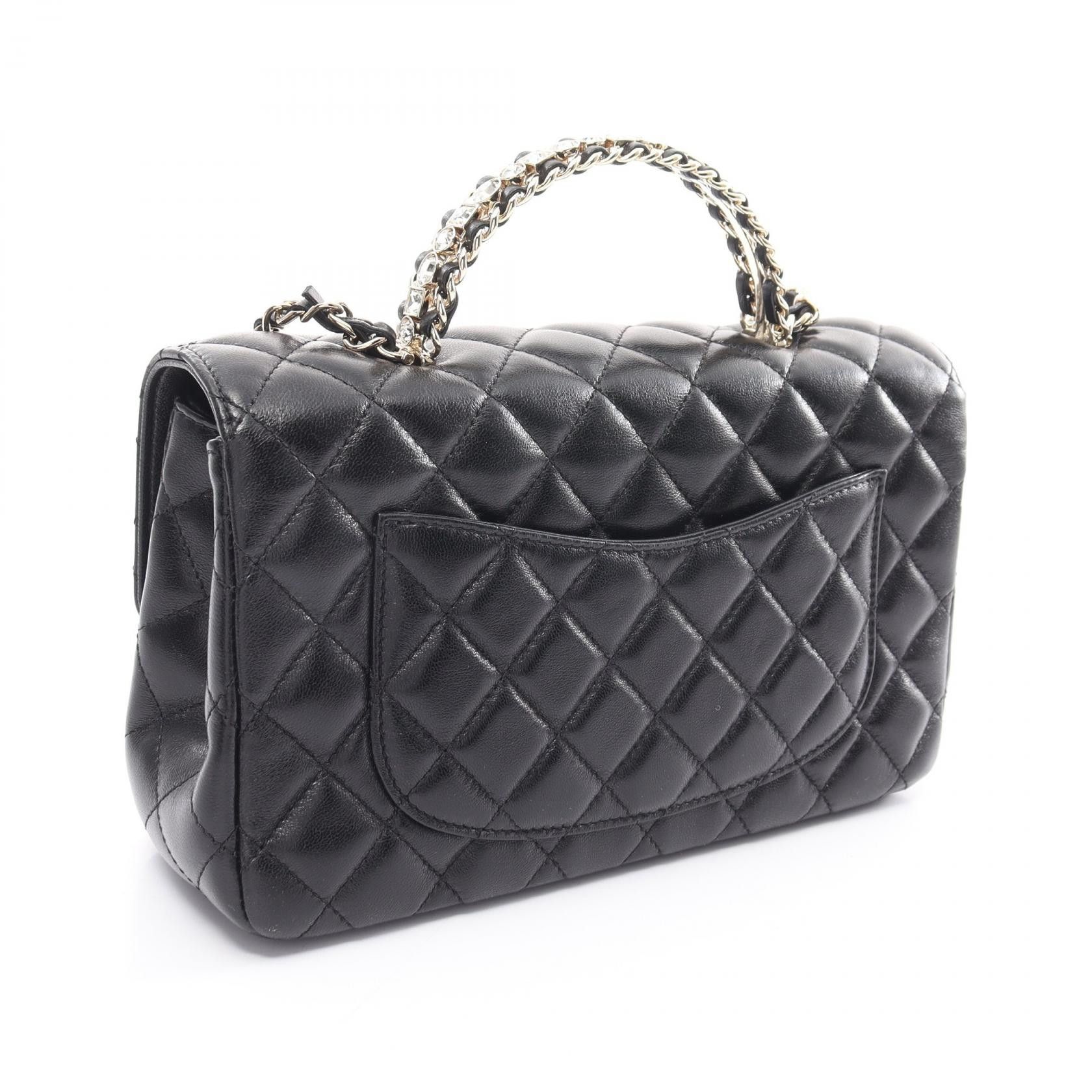 Chanel Chanel CC Quilted Leather Chain Handle Bag Leather Shoulder Bag AS4219 in Great Condition Size ONE SIZE - 2 Thumbnail