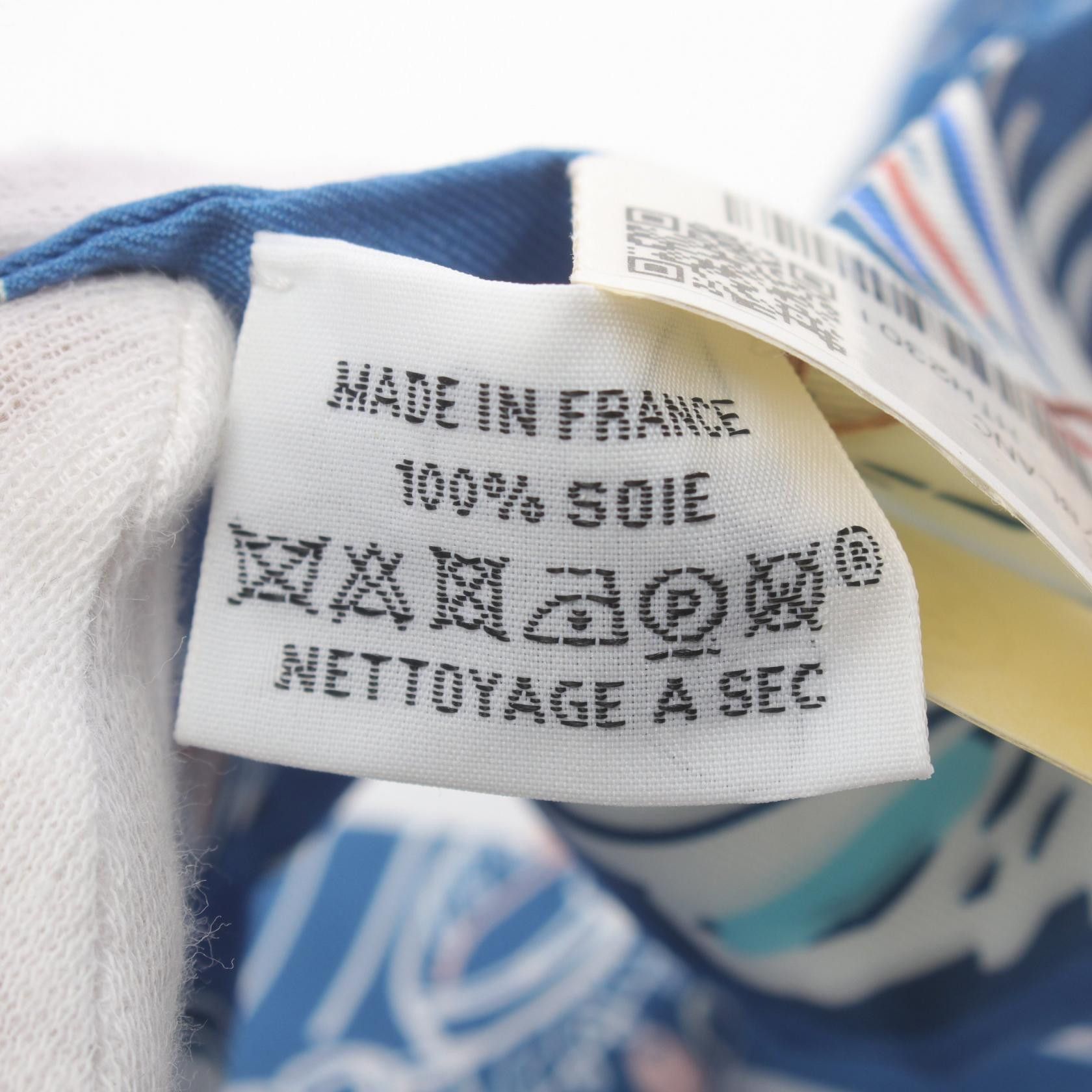 Hermes Hermes Rayures D'Ete SIlk Scarf Canvas Scarf in Excellent Condition Size ONE SIZE - 3 Thumbnail