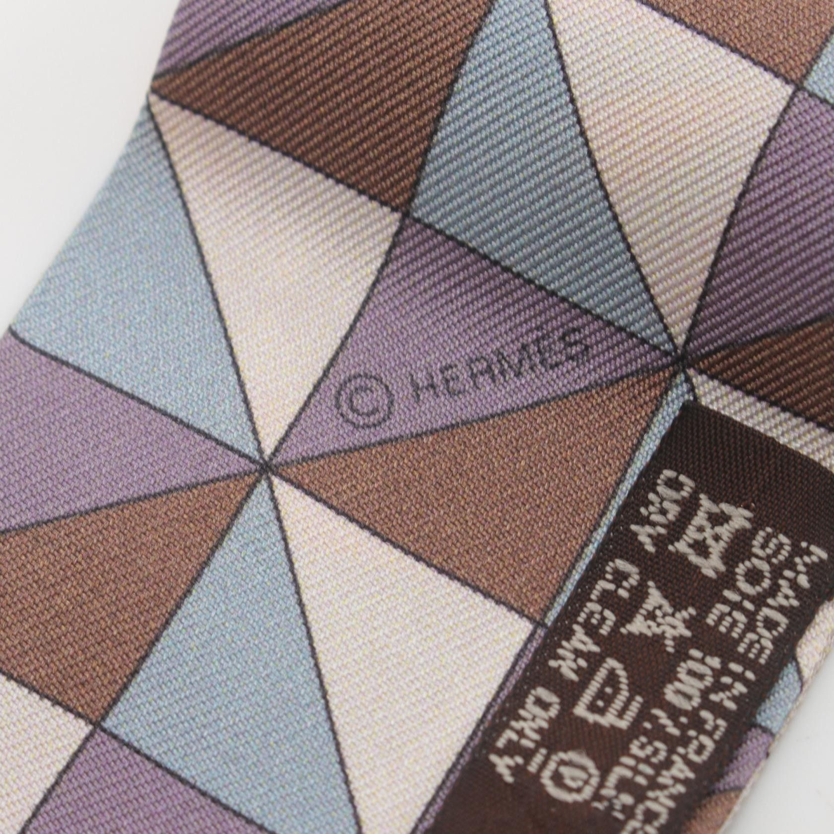 Hermes Hermes Psyche Twilly Silk Scarf Canvas Scarf in Great Condition Size ONE SIZE - 2 Thumbnail