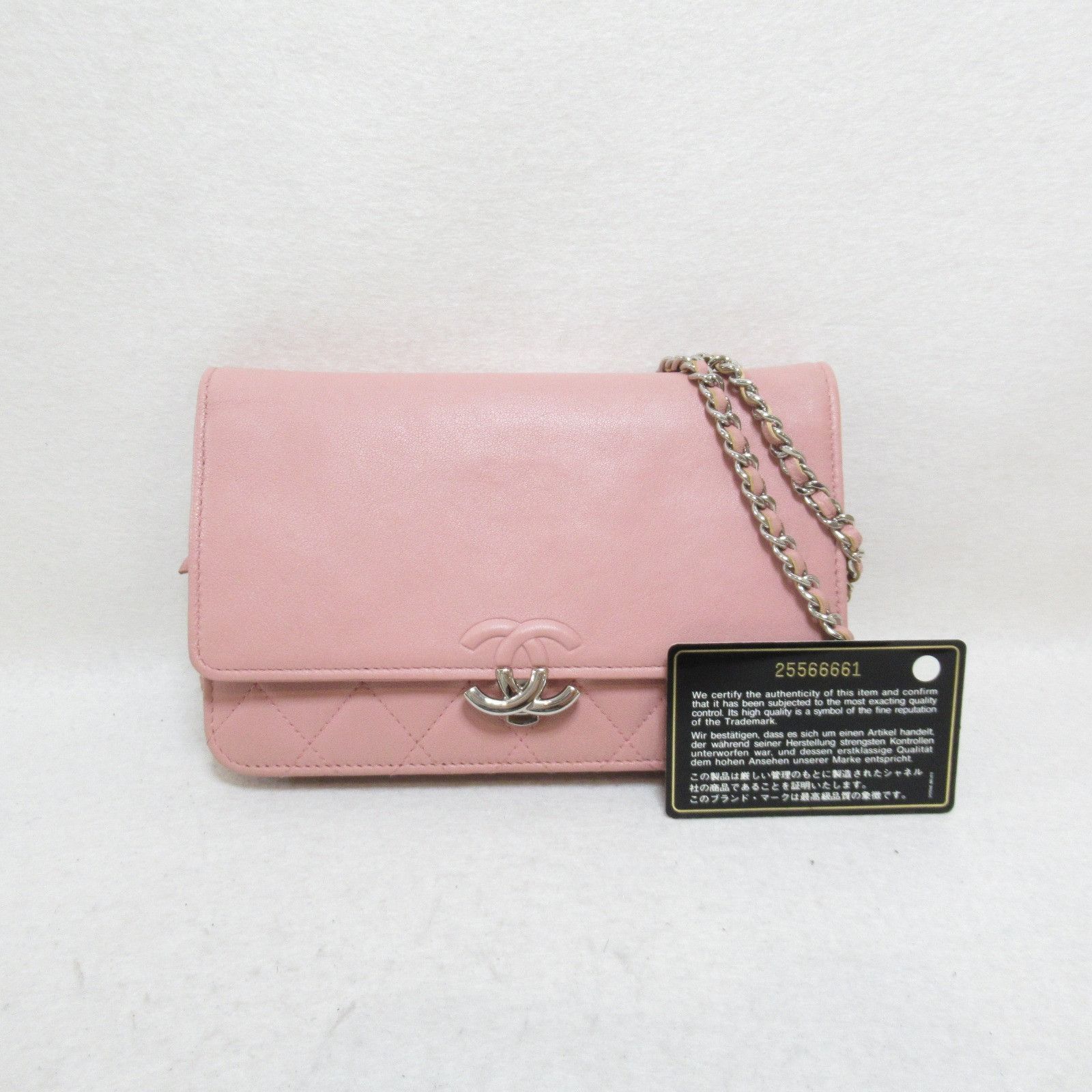 Chanel Chanel CC Flap Wallet on Chain Leather Shoulder Bag 25566661 in Very Good Condition Size ONE SIZE - 5 Thumbnail