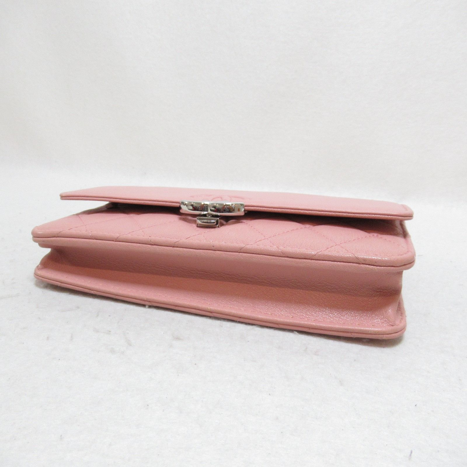 Chanel Chanel CC Flap Wallet on Chain Leather Shoulder Bag 25566661 in Very Good Condition Size ONE SIZE - 4 Thumbnail