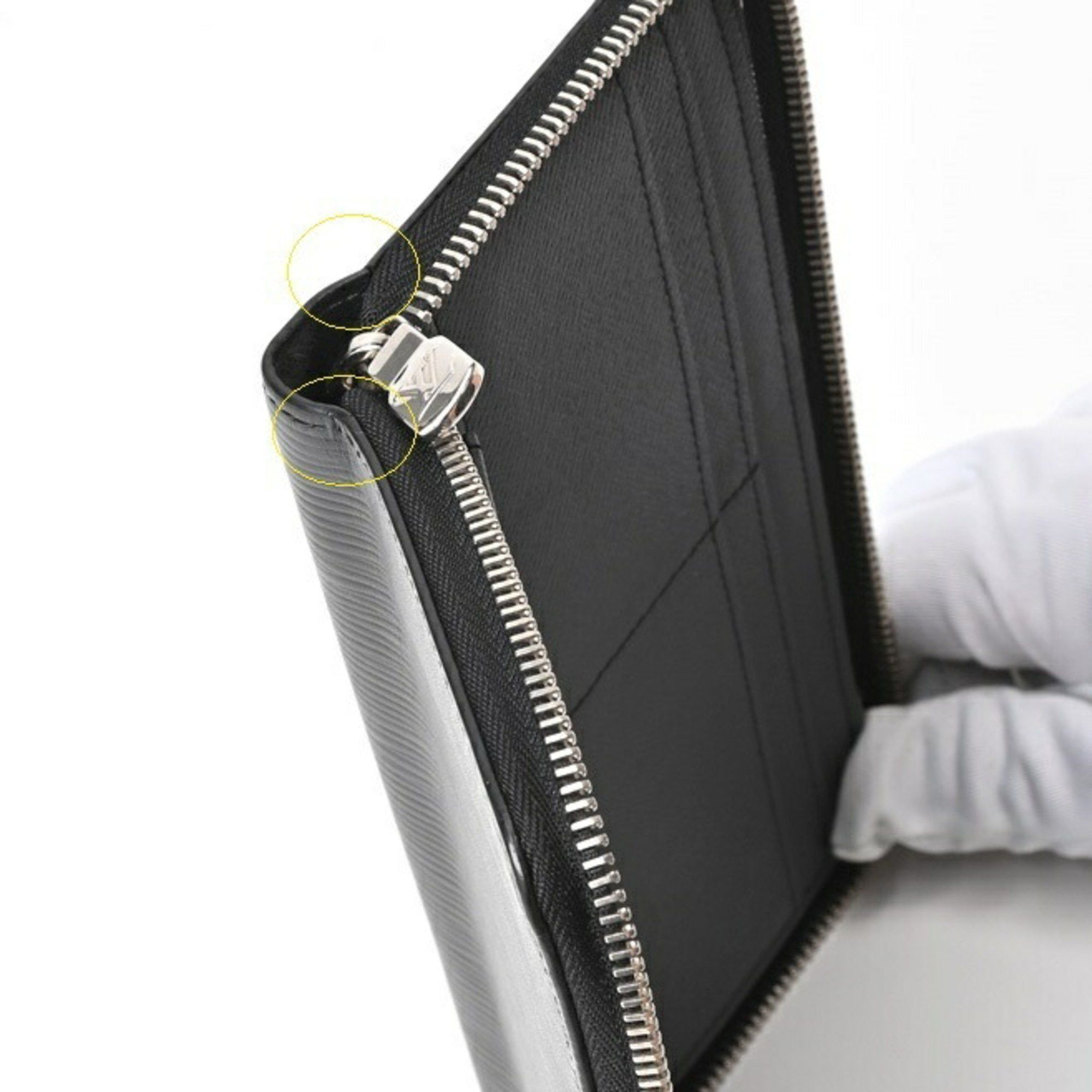 Louis Vuitton LOUIS VUITTON Zippy Wallet Vertical Round M60965 Epi Leather Noir (Black) S-156390 Size ONE SIZE - 9 Thumbnail