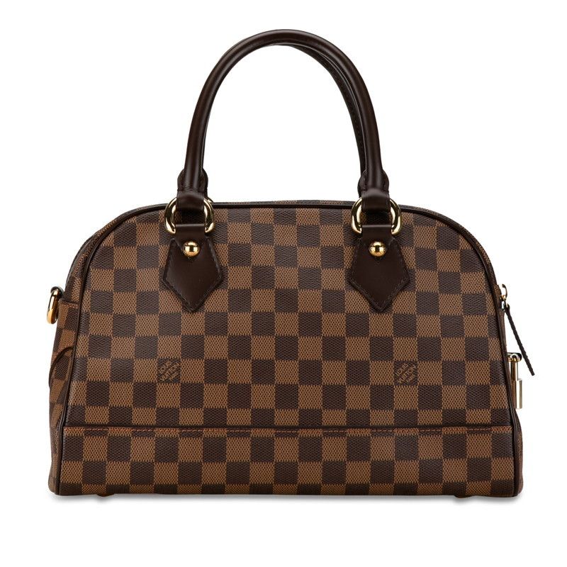 Louis Vuitton Louis Vuitton Louis Vuitton Damier Duomo Handbag N60008 Brown PVC Leather Canvas Handbag N60008 in Great Condition Size ONE SIZE - 3 Thumbnail
