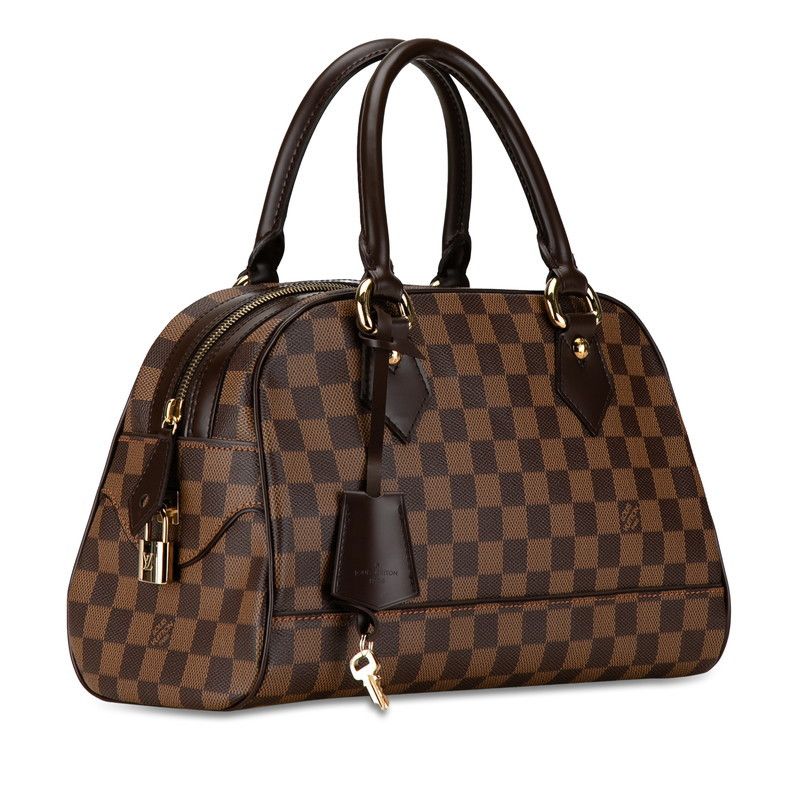 Louis Vuitton Louis Vuitton Louis Vuitton Damier Duomo Handbag N60008 Brown PVC Leather Canvas Handbag N60008 in Great Condition Size ONE SIZE - 2 Thumbnail