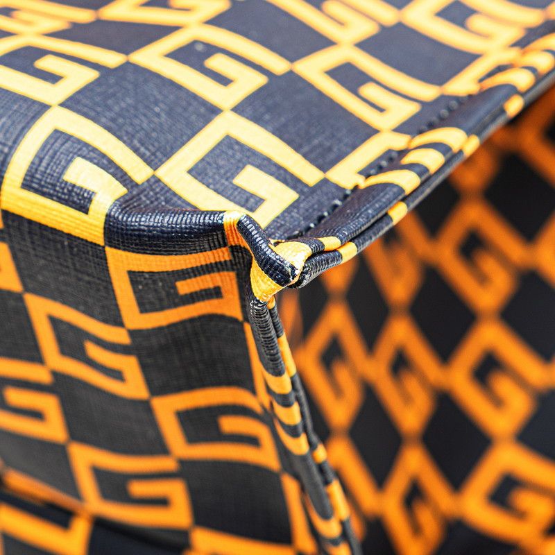 Gucci Gucci Gucci Square G GG Pattern Tote Bag PVC Leather Plastic Tote Bag 484690 in Great Condition Size ONE SIZE - 5 Thumbnail