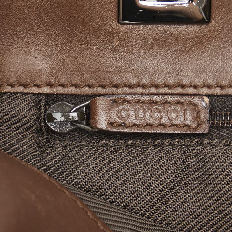 Gucci Gucci Gucci GG Canvas Leather Handbag Tote 31244 Canvas Tote Bag 31244 in Very Good Condition Size ONE SIZE - 8 Thumbnail
