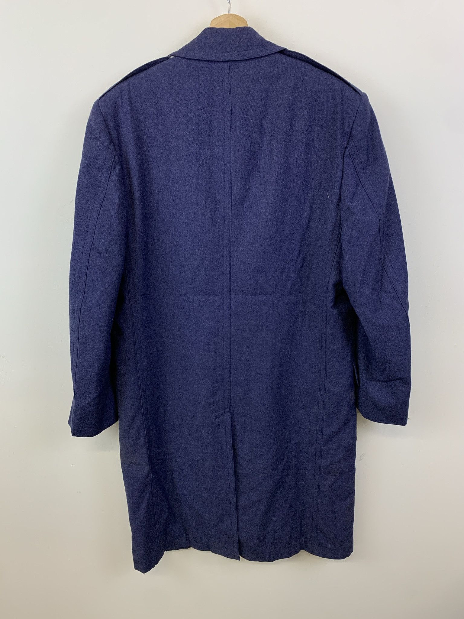 Vintage Vitnage 1969 Vietnam War US Air Force Blue Trench Coat Jacket Size M (37R) Size US M / EU 48-50 / 2 - 3 Thumbnail