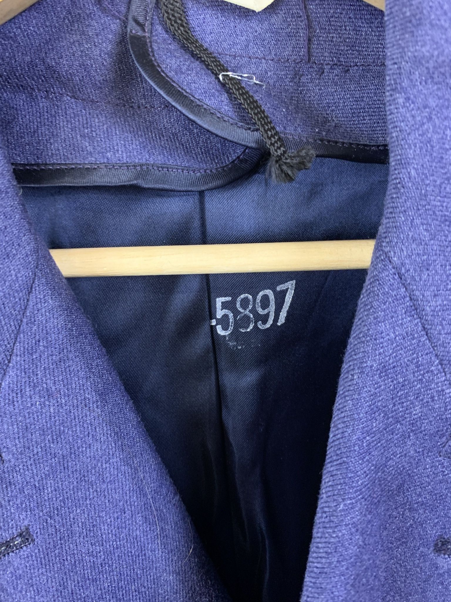 Vintage Vitnage 1969 Vietnam War US Air Force Blue Trench Coat Jacket Size M (37R) Size US M / EU 48-50 / 2 - 5 Thumbnail