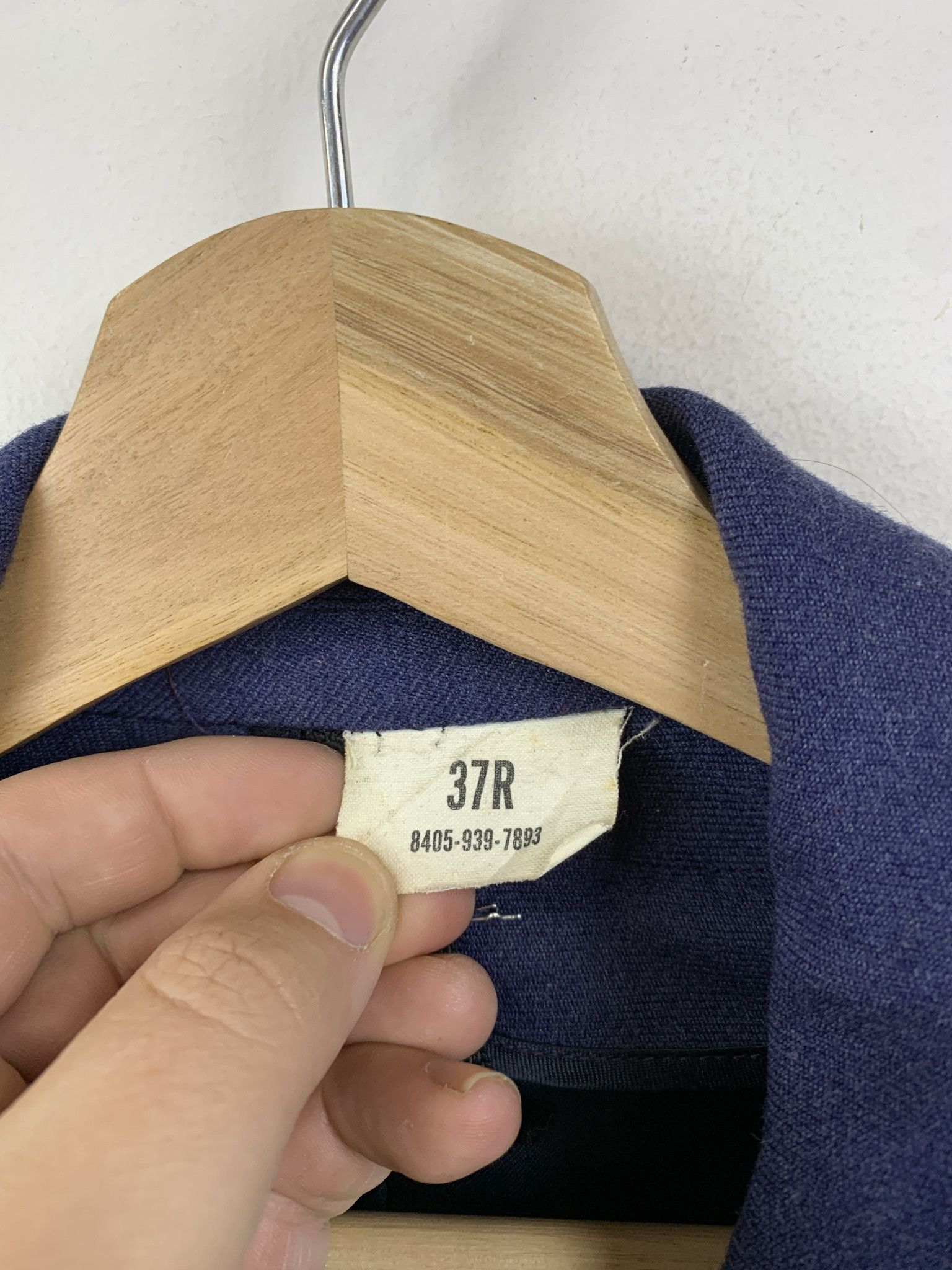 Vintage Vitnage 1969 Vietnam War US Air Force Blue Trench Coat Jacket Size M (37R) Size US M / EU 48-50 / 2 - 2 Thumbnail