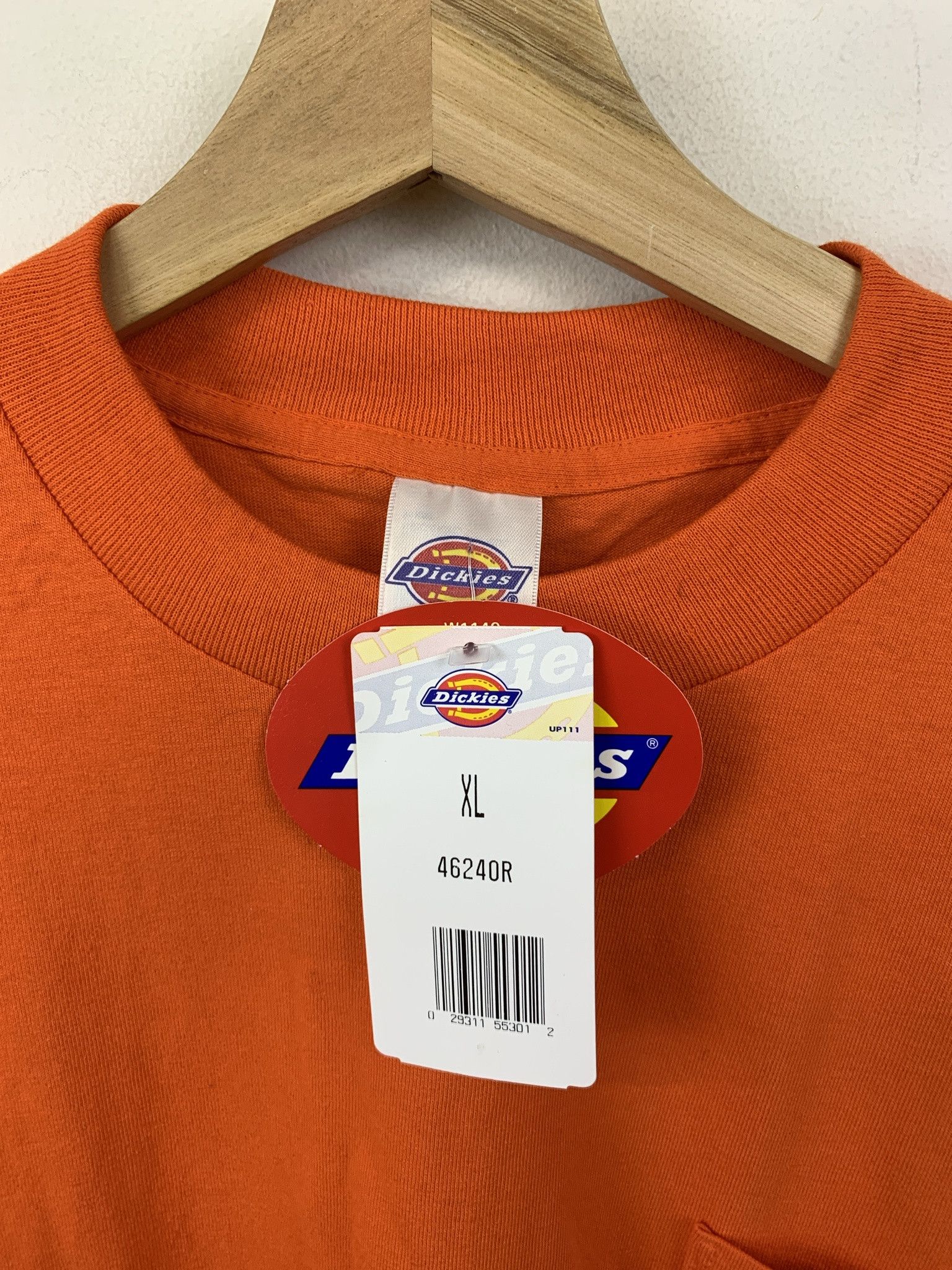 Vintage Vintage Orange Pocket Tee Deadstock Dickies Orange Blank Tee Size XL Size US XL / EU 56 / 4 - 2 Thumbnail