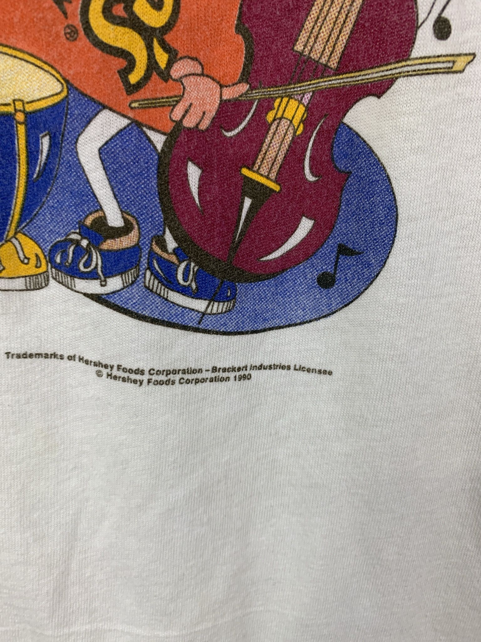 Vintage Vintage 1980s Hershey's Chocolate Band Single Stitch Ringer Tee 80s 90s Size M Size US M / EU 48-50 / 2 - 4 Thumbnail