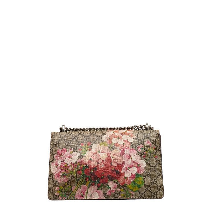 Gucci Gucci Gucci GG Blooms Dionysus Chain Shoulder Bag 400249 Beige Wine Red PVC Suede Plastic Shoulder Bag 400249 in Very Good Condition Size ONE SIZE - 3 Thumbnail