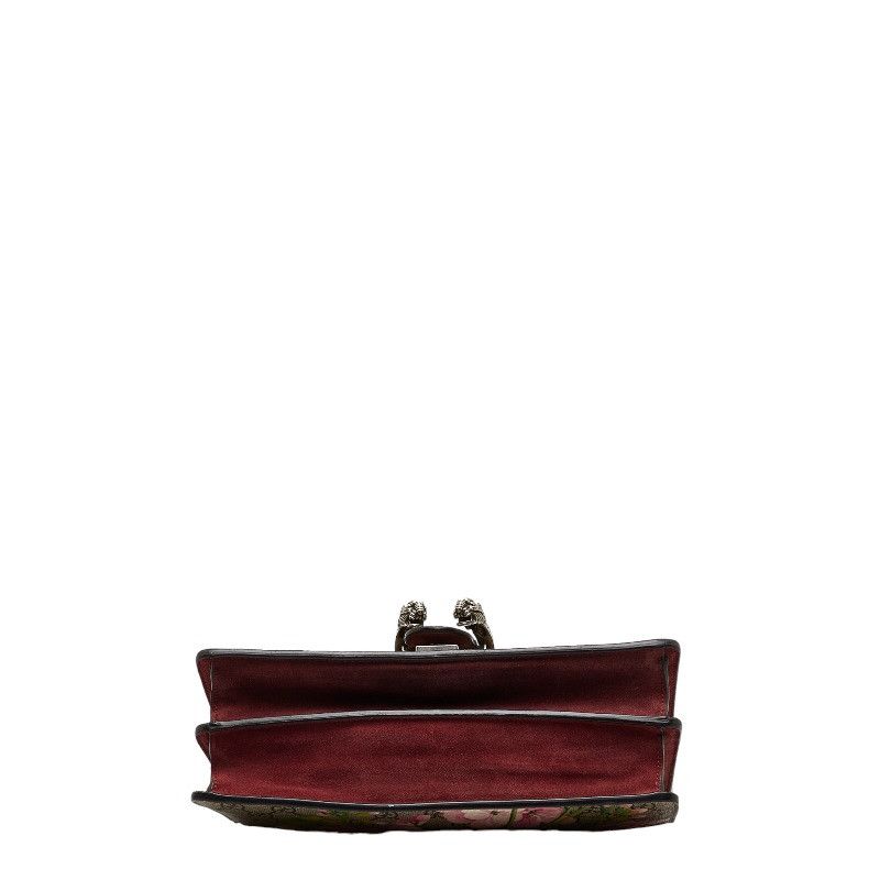 Gucci Gucci Gucci GG Blooms Dionysus Chain Shoulder Bag 400249 Beige Wine Red PVC Suede Plastic Shoulder Bag 400249 in Very Good Condition Size ONE SIZE - 4 Thumbnail