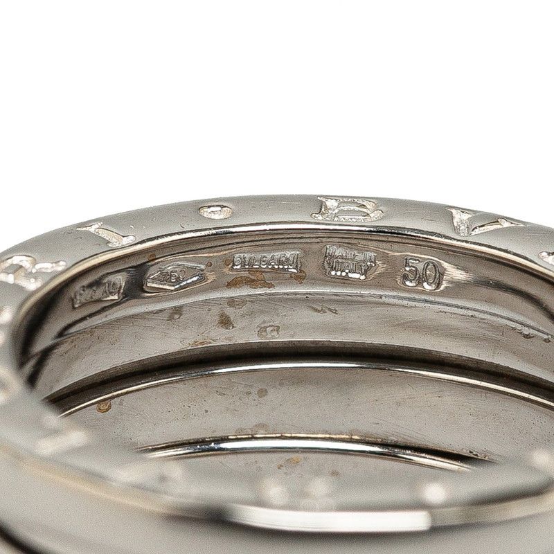 Bvlgari Bvlgari Bvlgari B-Zero 3 Band Link Ring K18WG White Gold Metal Ring in Very Good Condition Size ONE SIZE - 6 Thumbnail