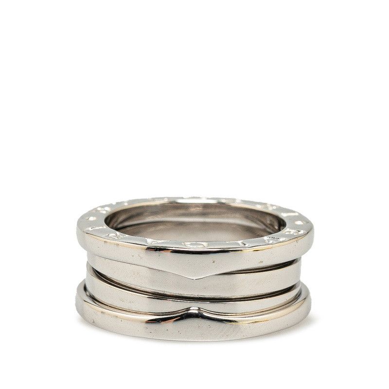 Bvlgari Bvlgari Bvlgari B-Zero 3 Band Link Ring K18WG White Gold Metal Ring in Very Good Condition Size ONE SIZE - 3 Thumbnail