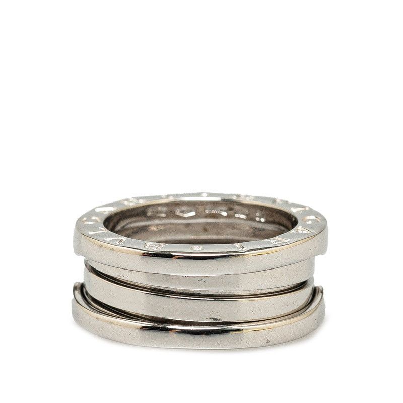 Bvlgari Bvlgari Bvlgari B-Zero 3 Band Link Ring K18WG White Gold Metal Ring in Very Good Condition Size ONE SIZE - 2 Thumbnail