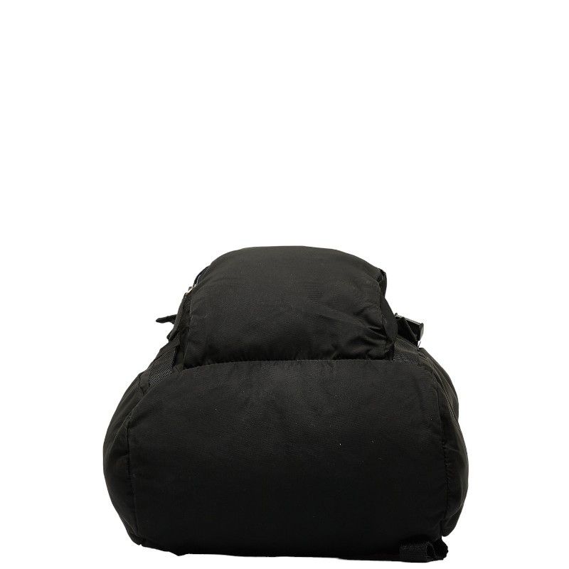 Prada Prada Prada Nylon Triangle Logo Plate Backpack Black Canvas Backpack in Good Condition Size ONE SIZE - 4 Thumbnail