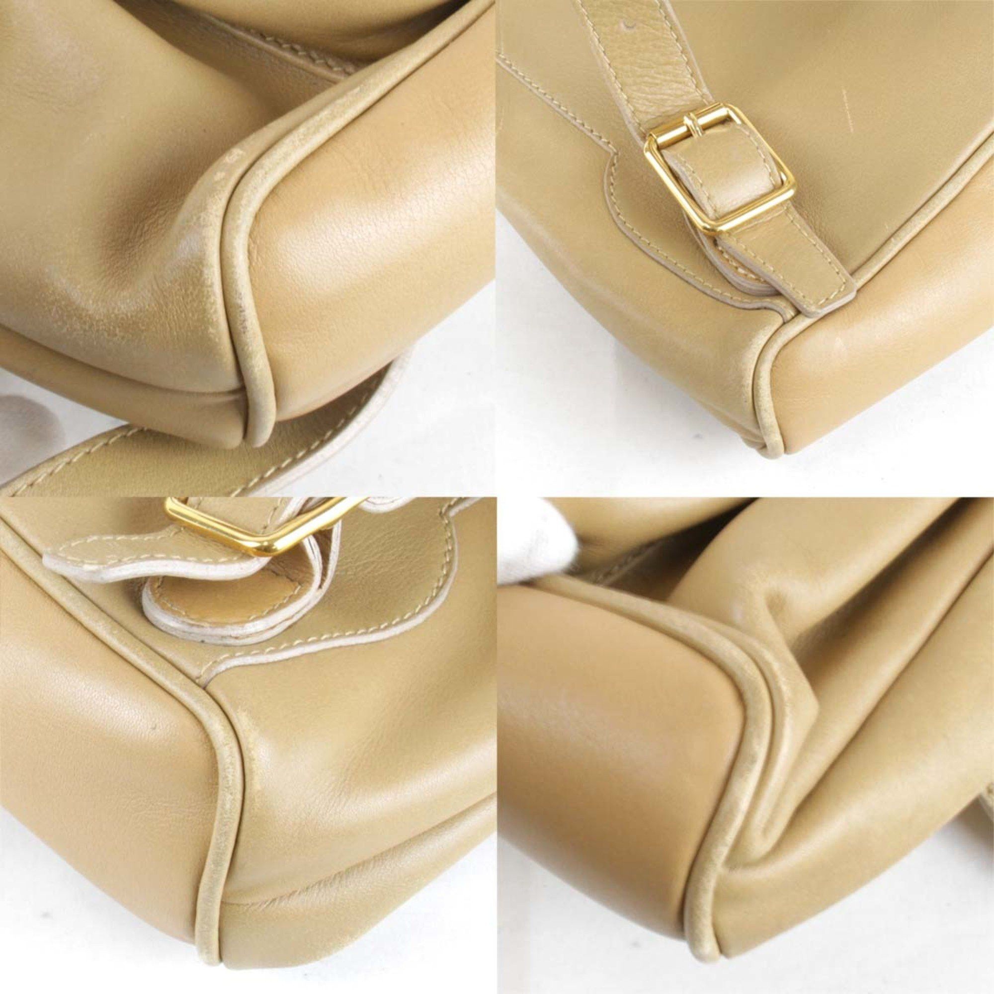 Gucci GUCCI 003・2058・0030 Backpack/Daypack Leather Beige Women's Size ONE SIZE - 4 Thumbnail