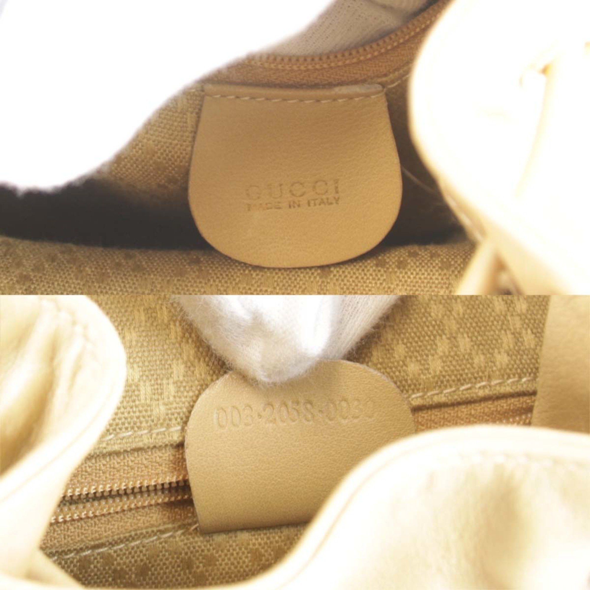 Gucci GUCCI 003・2058・0030 Backpack/Daypack Leather Beige Women's Size ONE SIZE - 5 Thumbnail