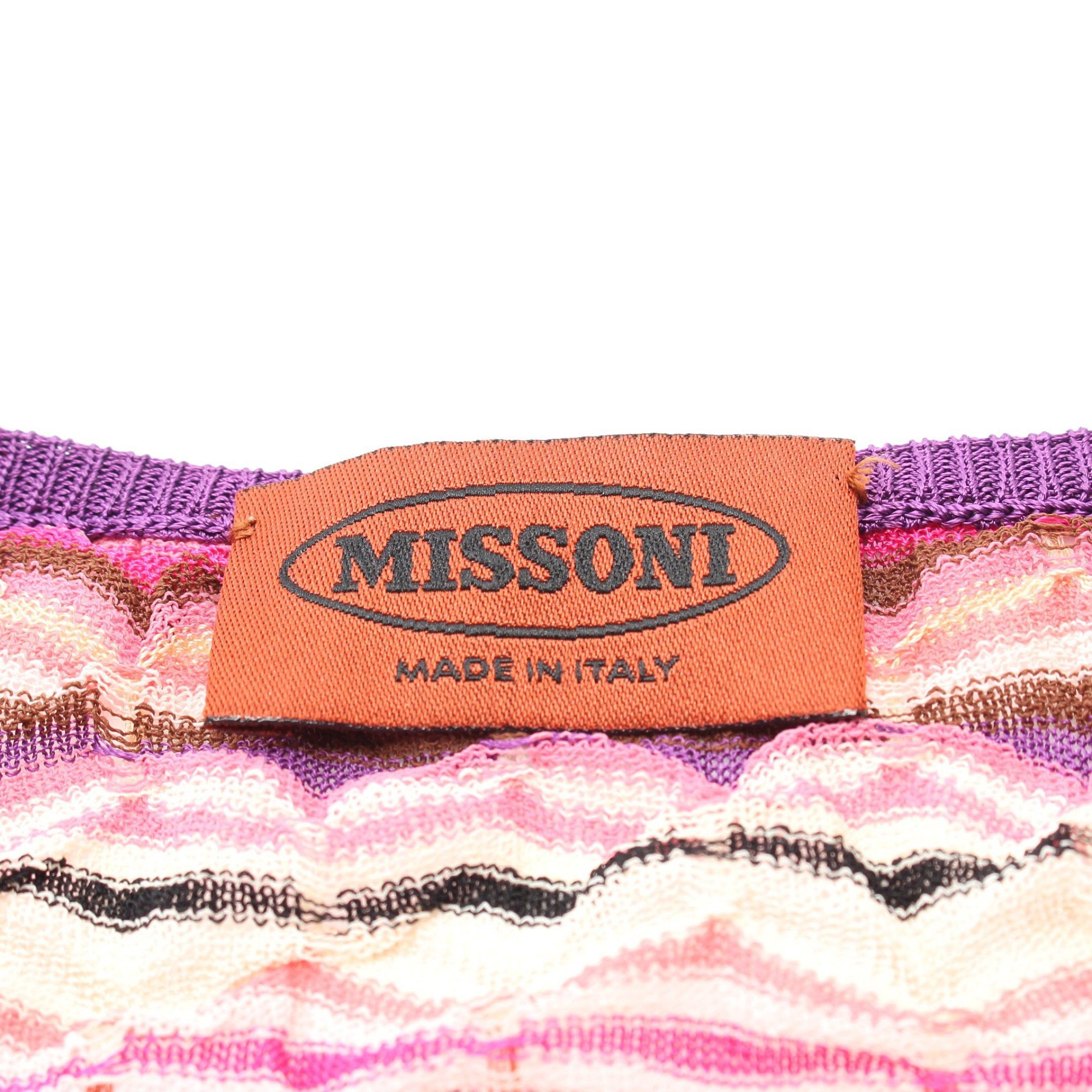 Missoni Missoni Tank Top Whole Pattern Pink Purple Multicolor Size ONE SIZE - 3 Thumbnail