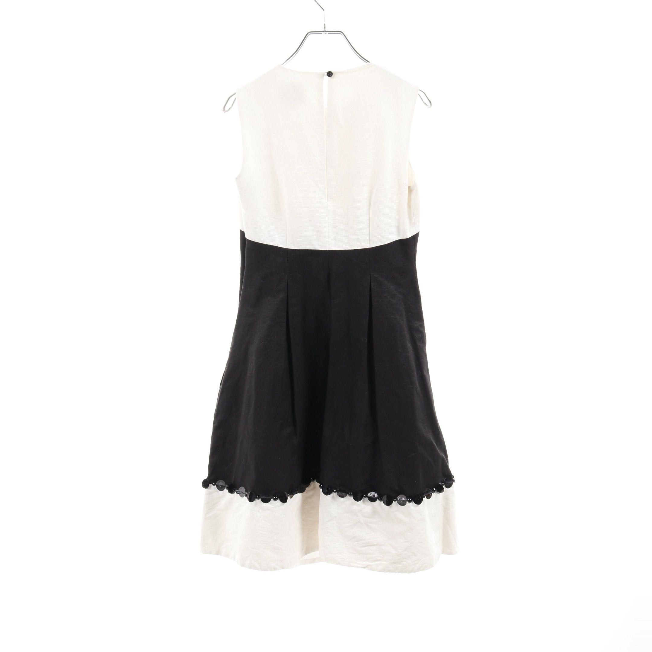 Kate Spade Kate Spade One Piece Silk Black White Sequin Size ONE SIZE - 2 Thumbnail