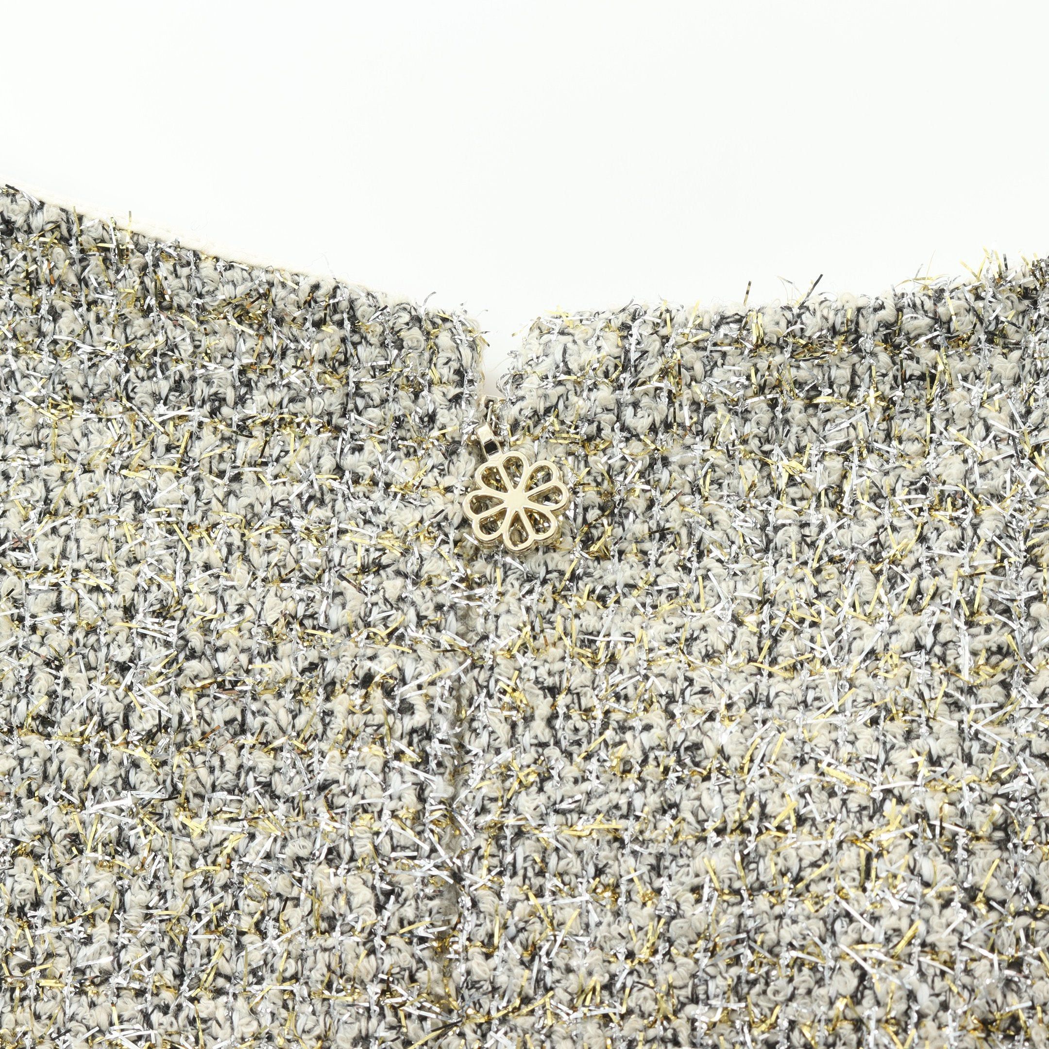 Kate Spade Kate Spade One Piece No Sleeve Tweed Silver Multicolor Ribbon Size ONE SIZE - 8 Thumbnail