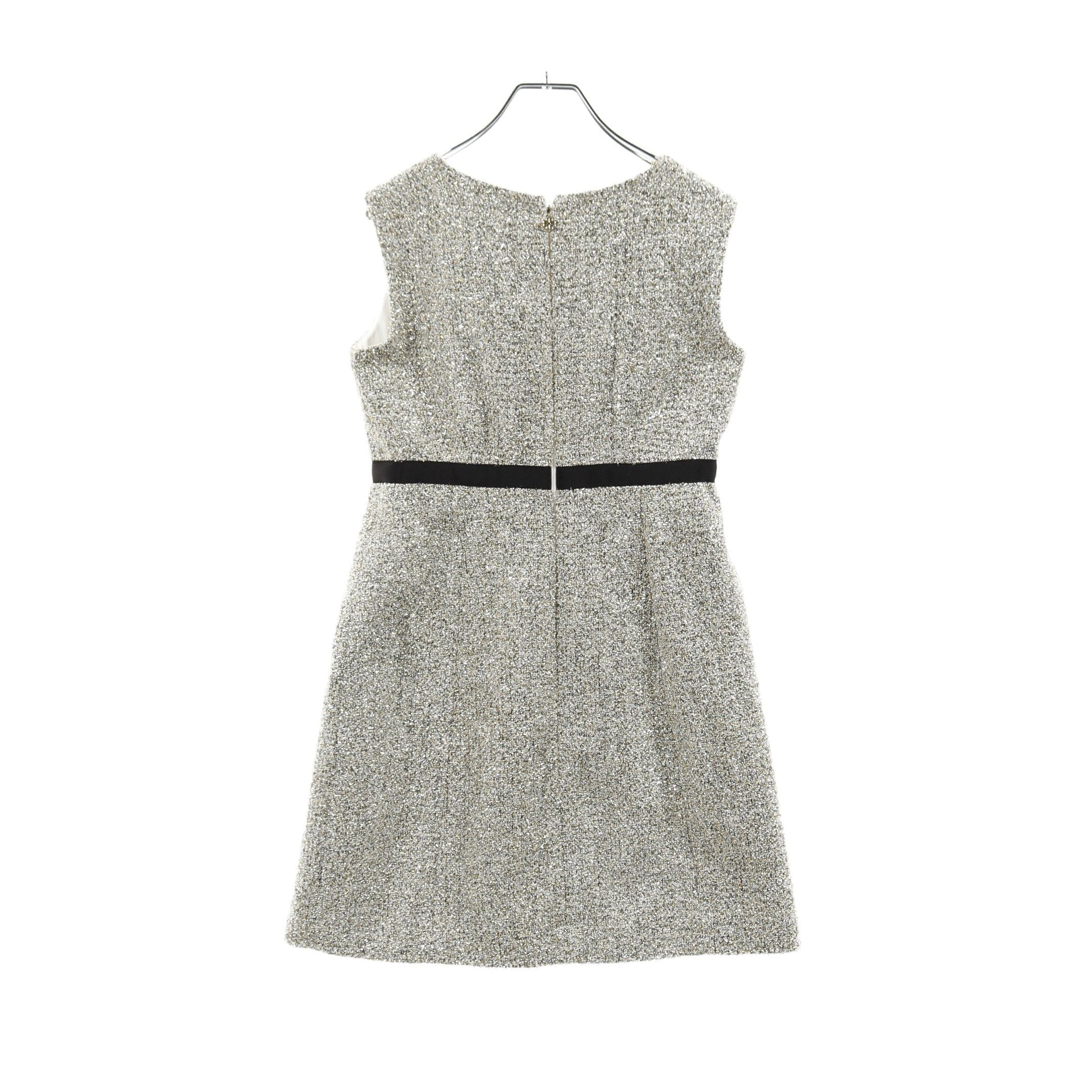 Kate Spade Kate Spade One Piece No Sleeve Tweed Silver Multicolor Ribbon Size ONE SIZE - 2 Thumbnail