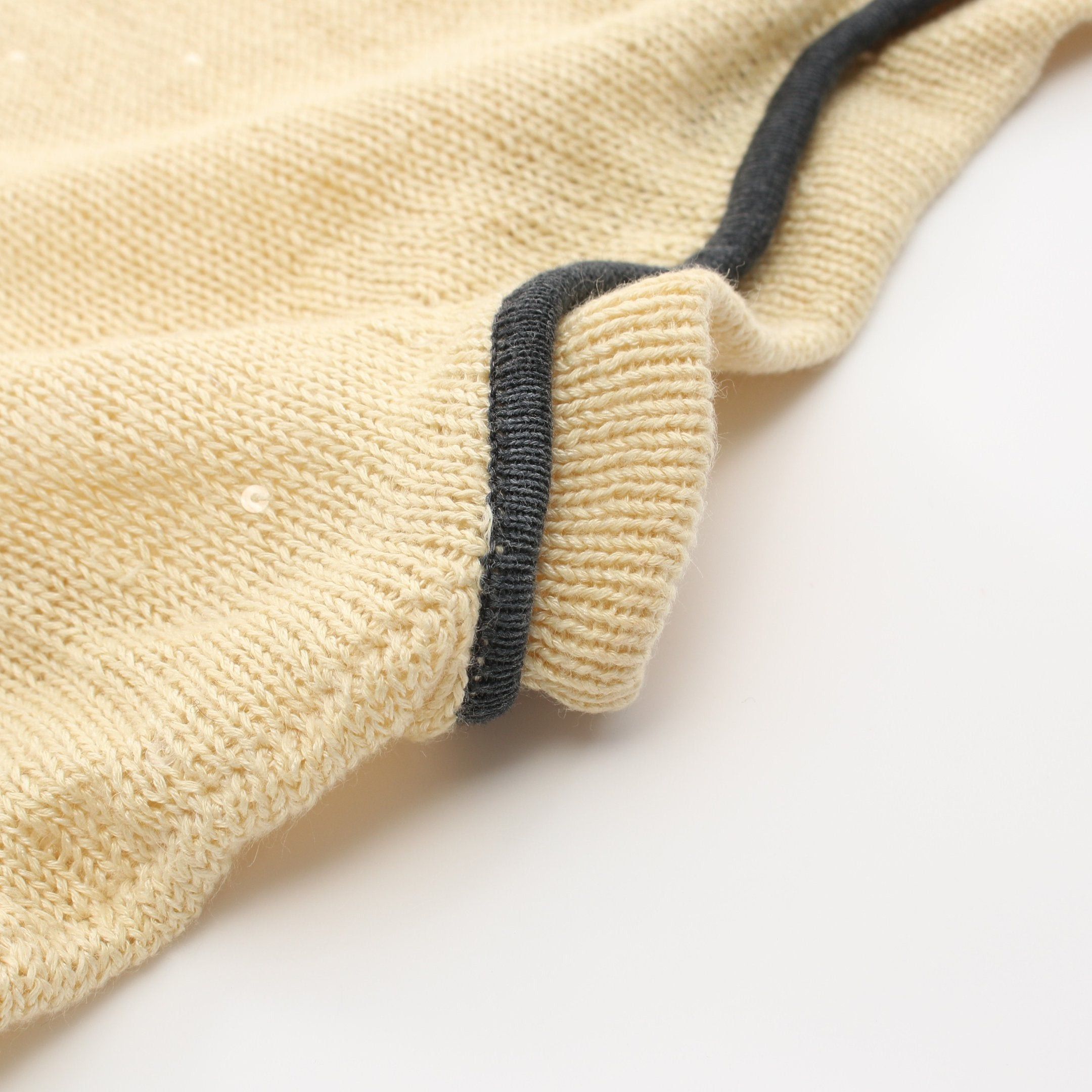 Brunello Cucinelli Brunello Cucinelli Tops Short Sleeve Linen Light Beige Sequin Size ONE SIZE - 5 Thumbnail