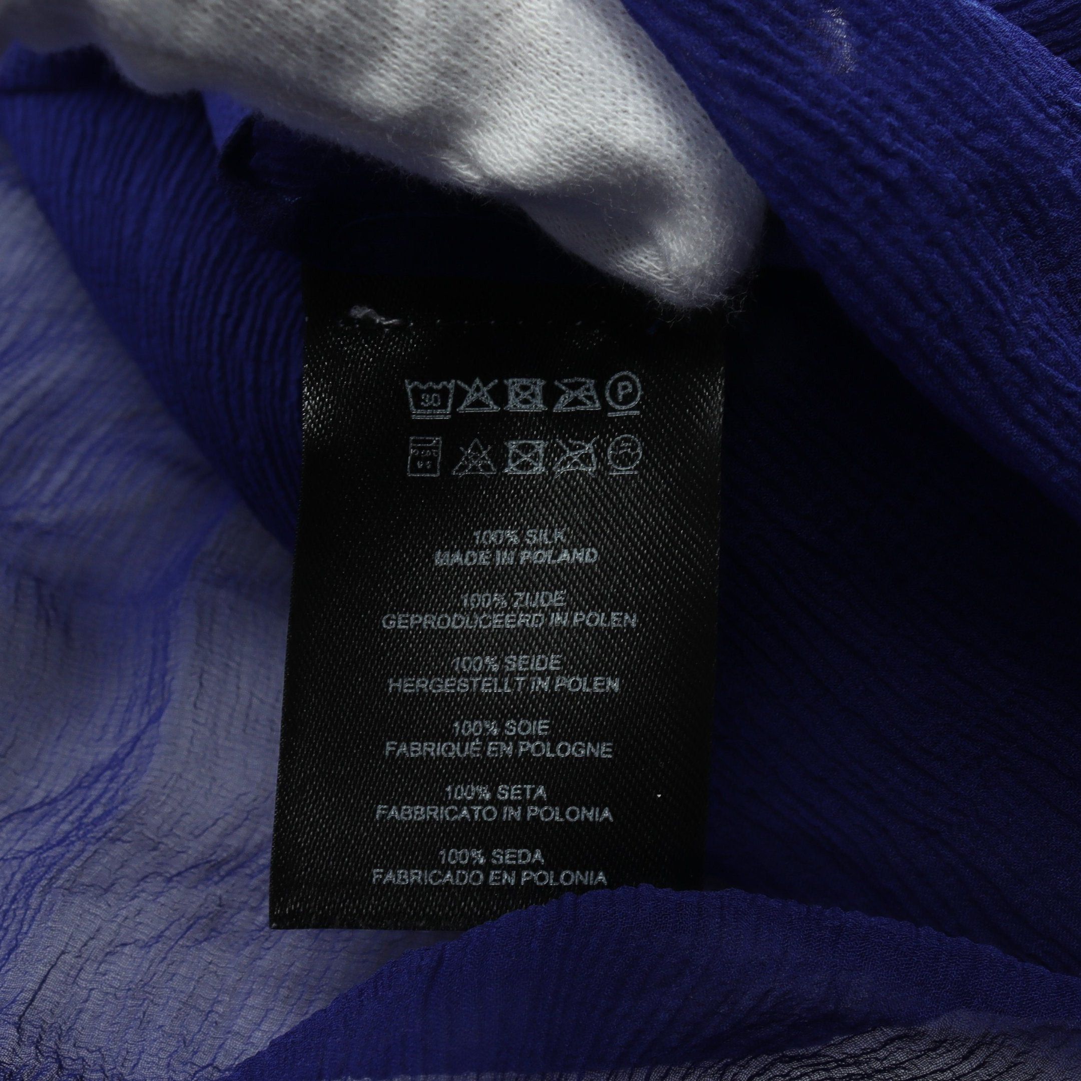 Dries Van Noten Dries Van Noten Bongo Coat Silk Blue Size ONE SIZE - 4 Thumbnail