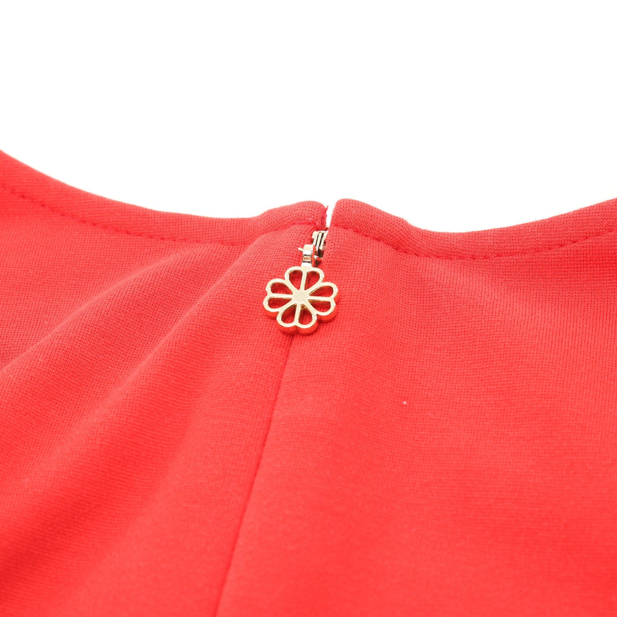 Kate Spade Kate Spade One Piece Frill Rayon Red Size ONE SIZE - 5 Thumbnail