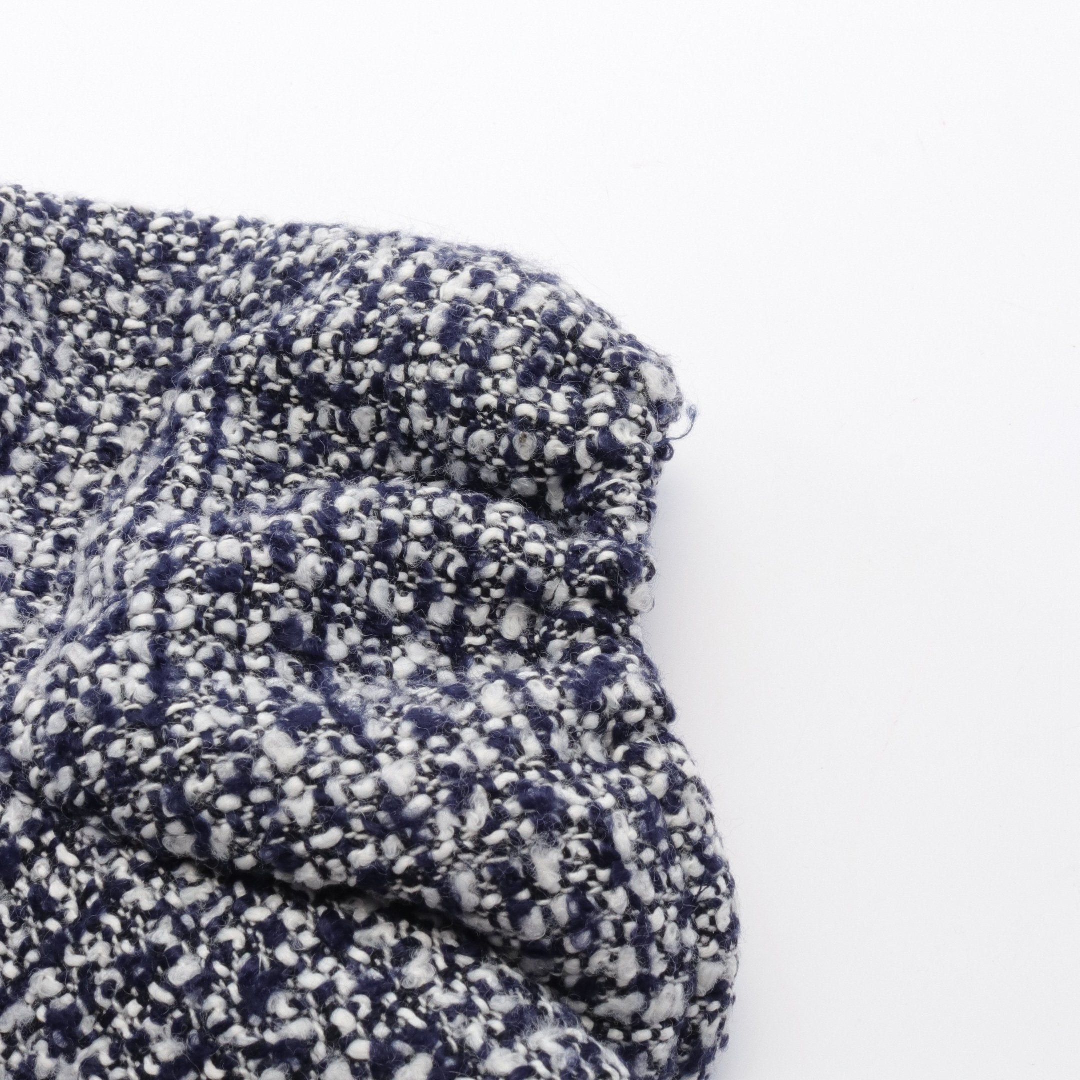 Kate Spade Kate Spade One Piece Puff Sleeve Dark Navy White Tweed Size ONE SIZE - 6 Thumbnail