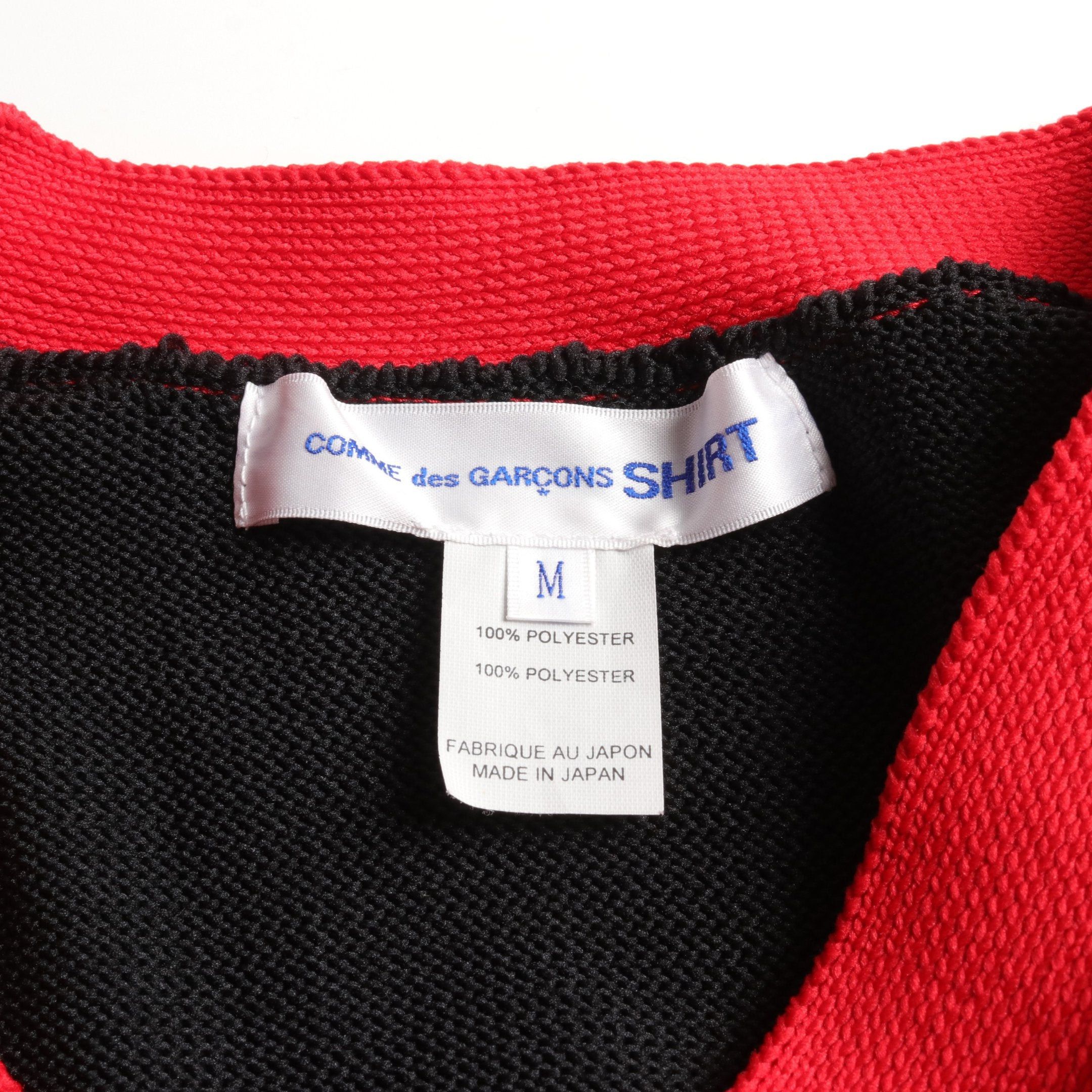 Comme des Garcons Comme Des Garcons Cardigan V-Neck Black Red Size ONE SIZE - 3 Thumbnail