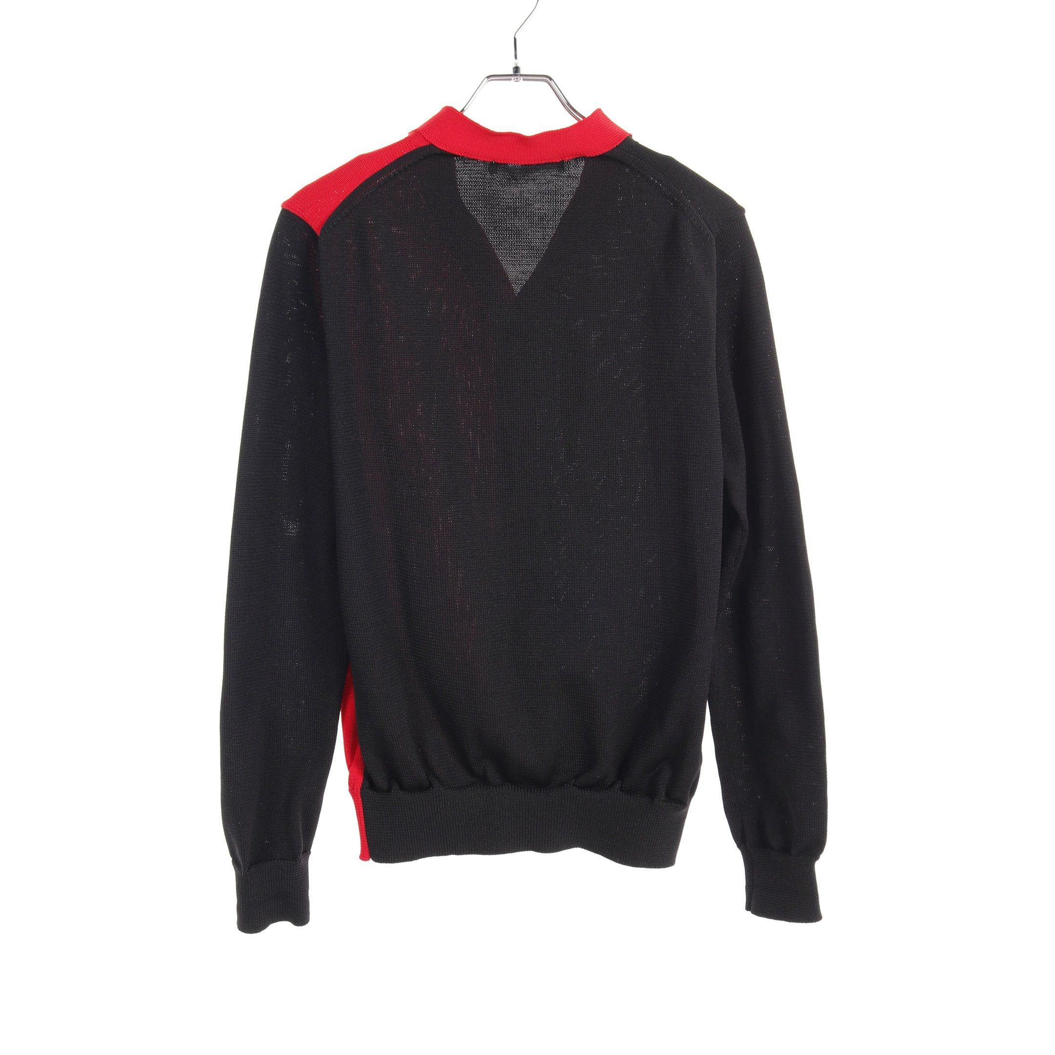 Comme des Garcons Comme Des Garcons Cardigan V-Neck Black Red Size ONE SIZE - 2 Thumbnail