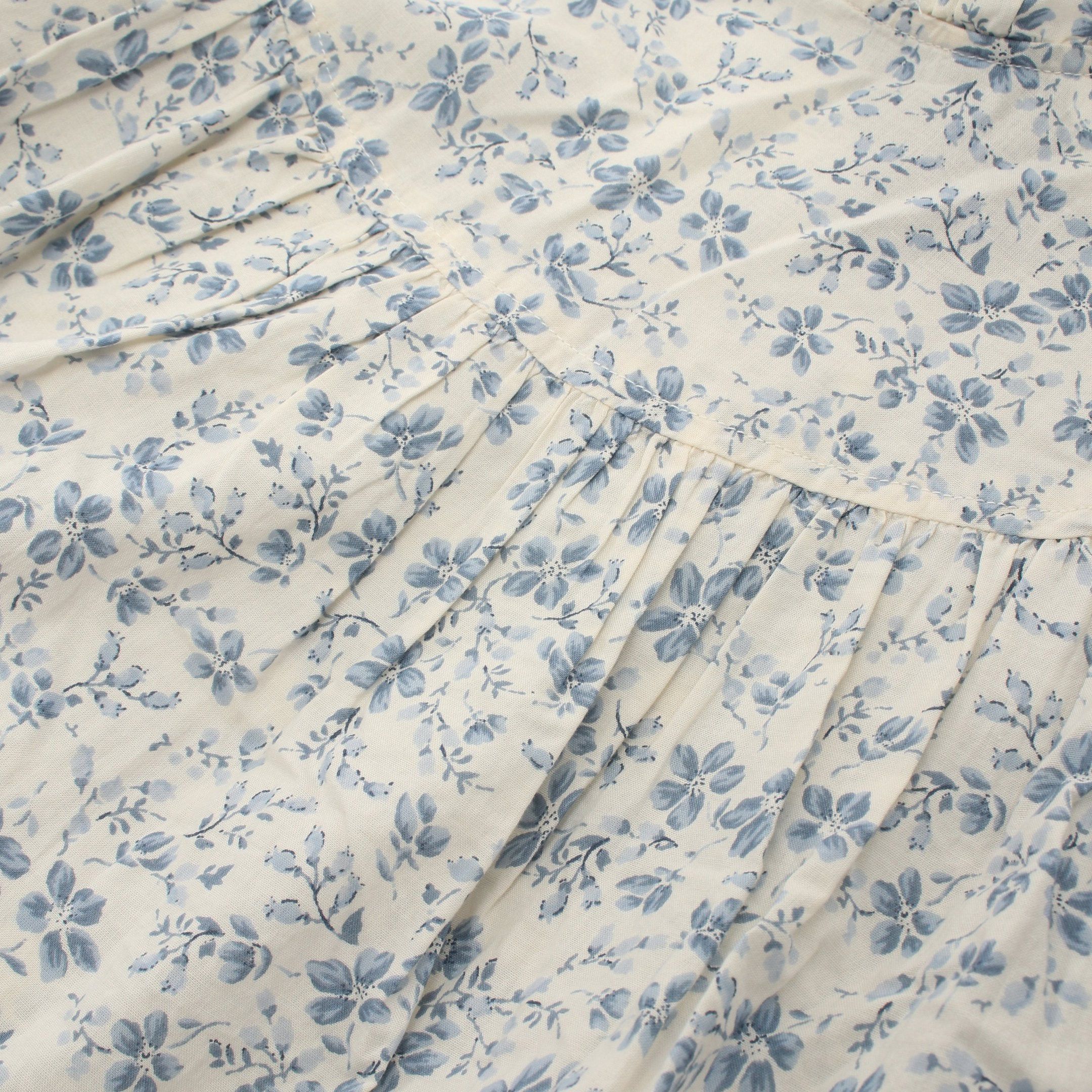 Ralph Lauren Ralph Lauren Blouse Frill Floral Cotton White Light Blue Kids Size ONE SIZE - 6 Thumbnail