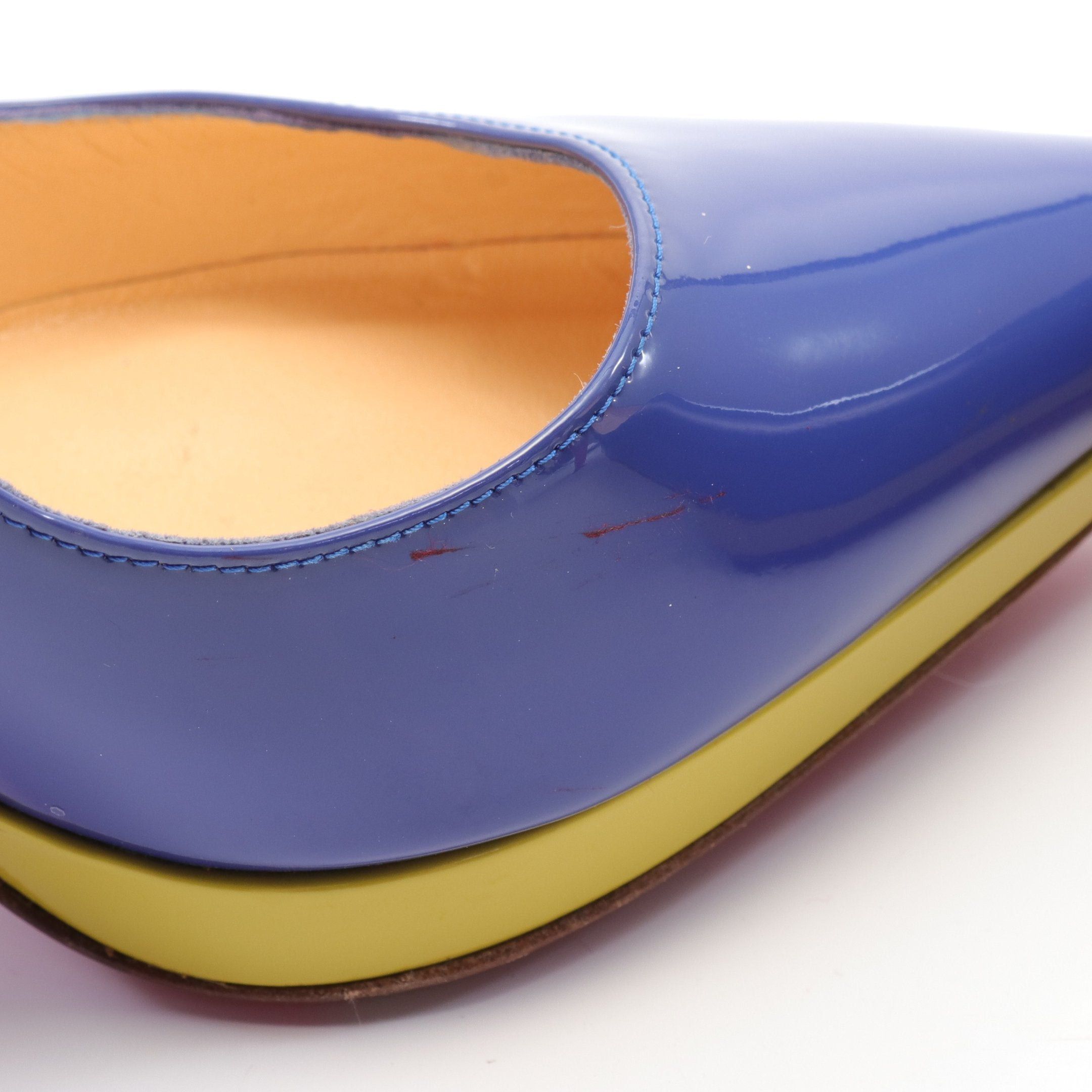 Christian Louboutin Christian Louboutin Pumps Patent Leather Blue Yellow Red Size ONE SIZE - 6 Thumbnail