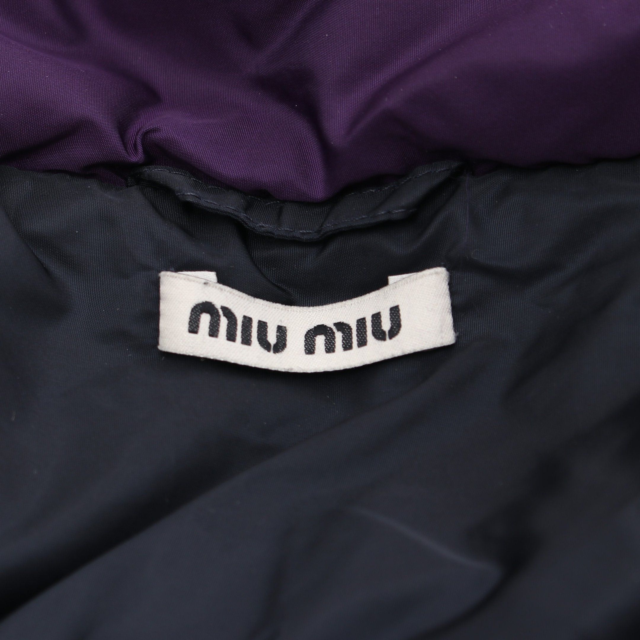 Miu Miu Miu Miu Down Jacket Nylon Purple Size ONE SIZE - 3 Thumbnail
