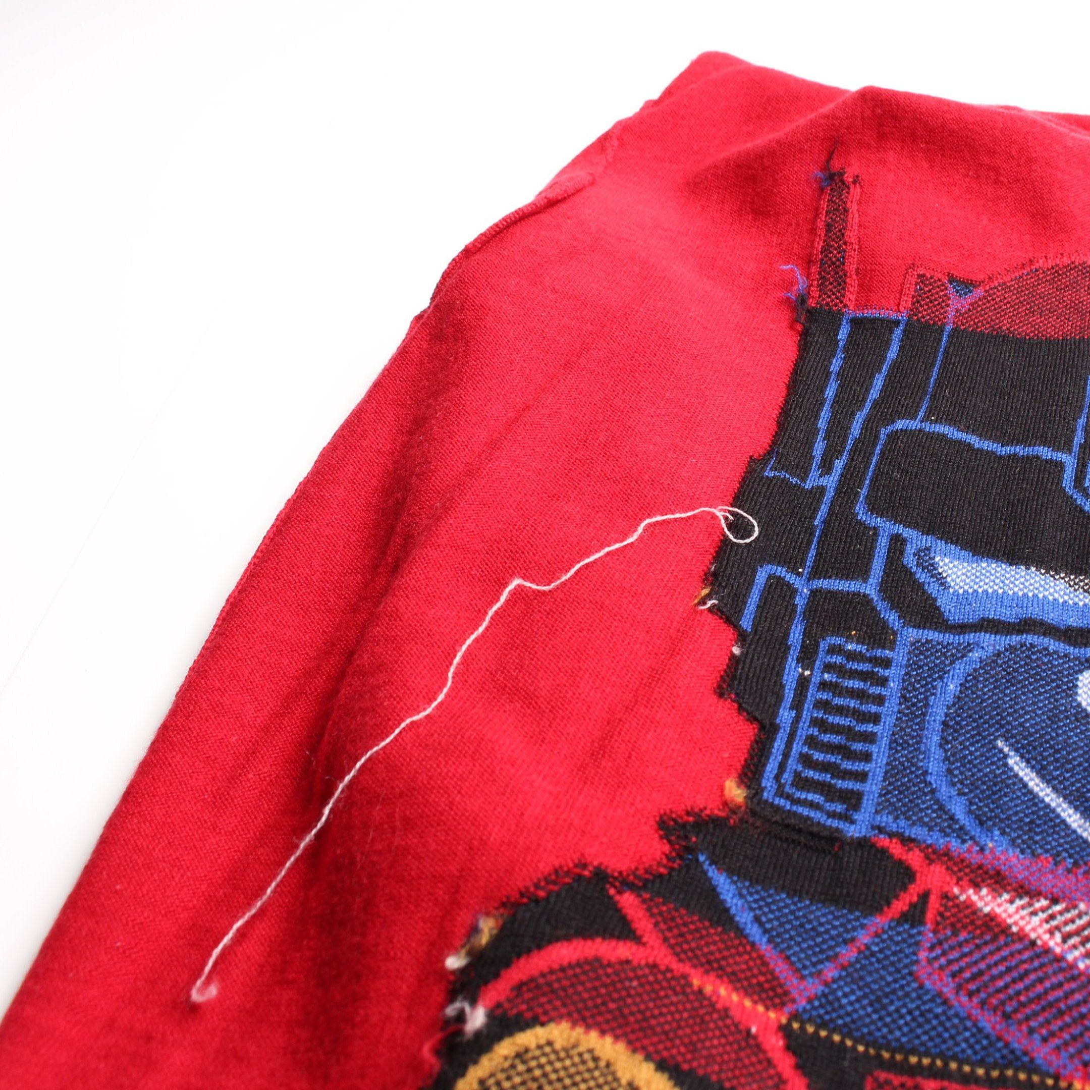 Moschino Moschino Transformers Bear Long Knit Wool Red Multicolor Size ONE SIZE - 5 Thumbnail