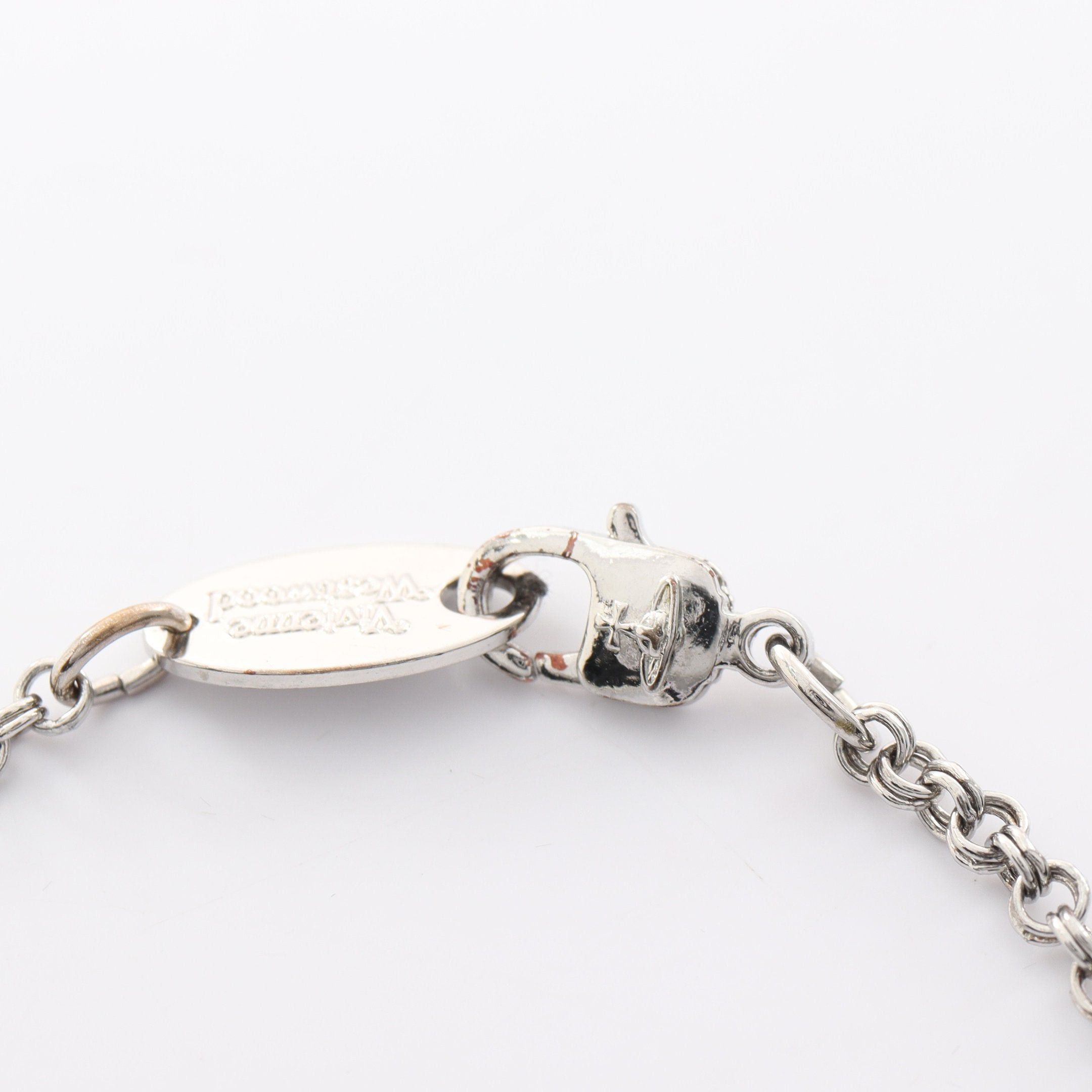 Vivienne Westwood Vivienne Westwood Flower Orb Bracelet Silver Pink Purple Size ONE SIZE - 4 Thumbnail
