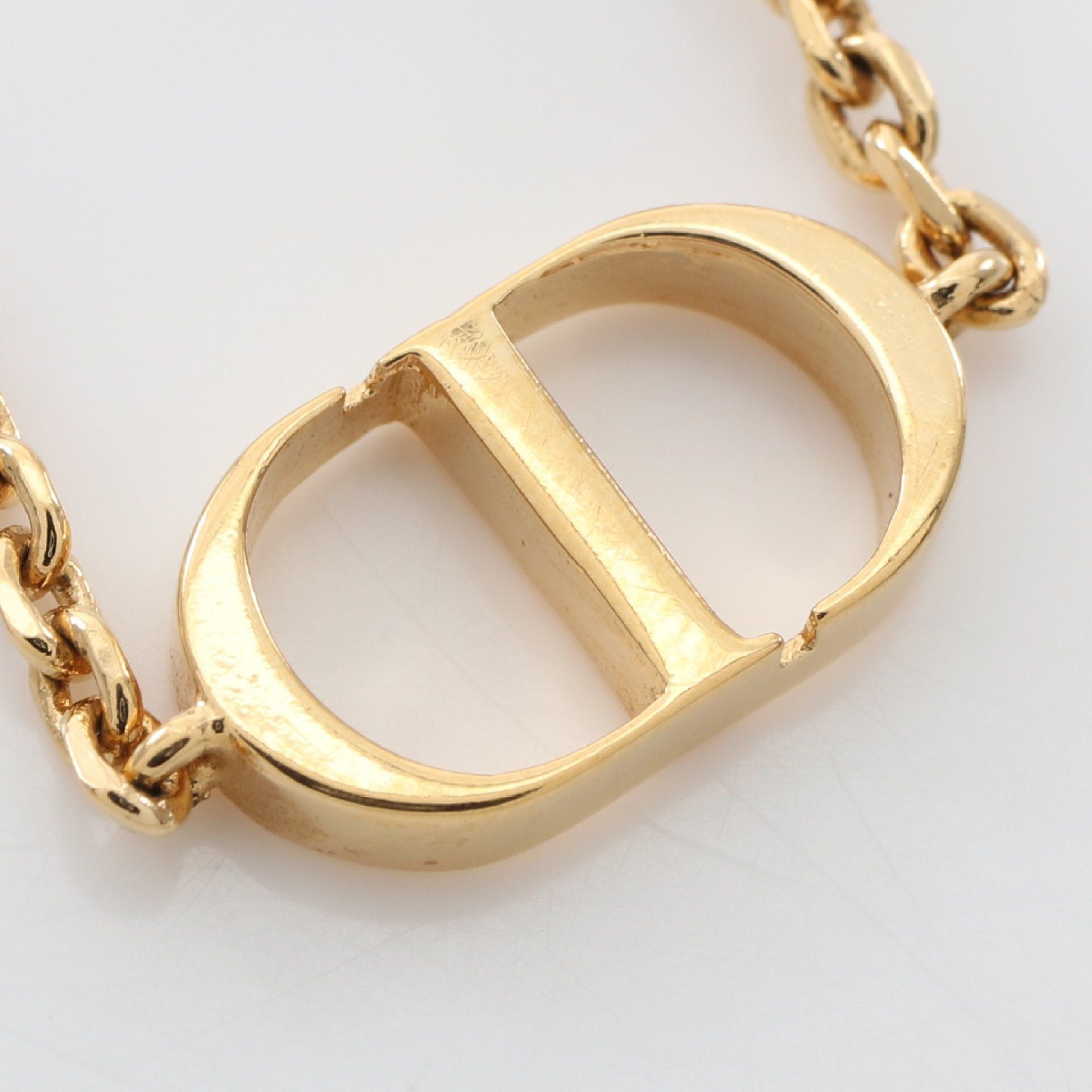 Dior Dior Petit Cd Bracelet Gp Fake Pearl Gold Off White Size ONE SIZE - 4 Thumbnail