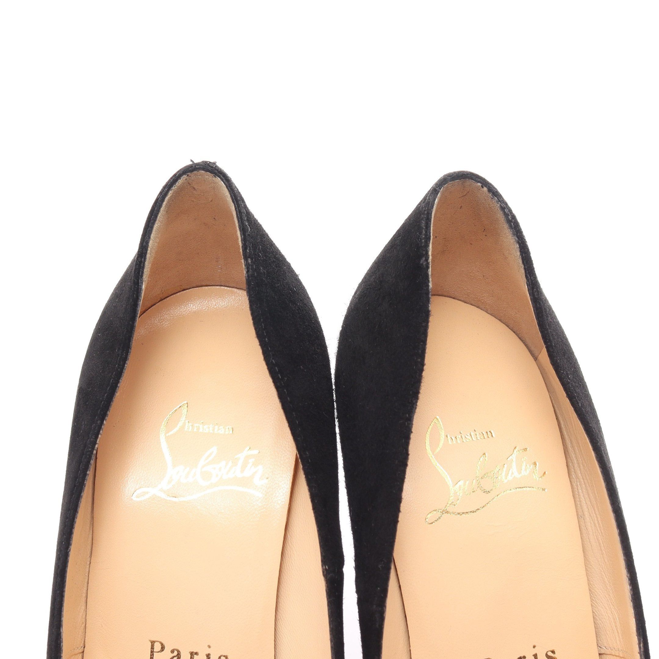 Christian Louboutin Christian Louboutin Pumps Suede Black Size ONE SIZE - 6 Thumbnail