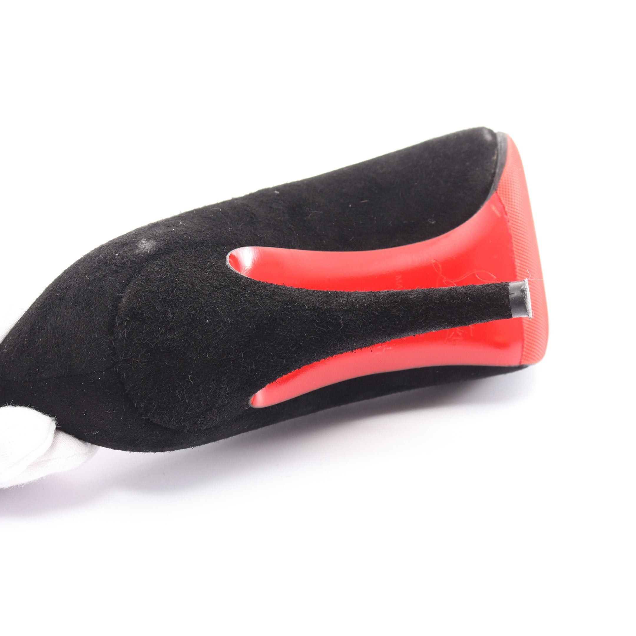 Christian Louboutin Christian Louboutin Pumps Suede Black Size ONE SIZE - 8 Thumbnail