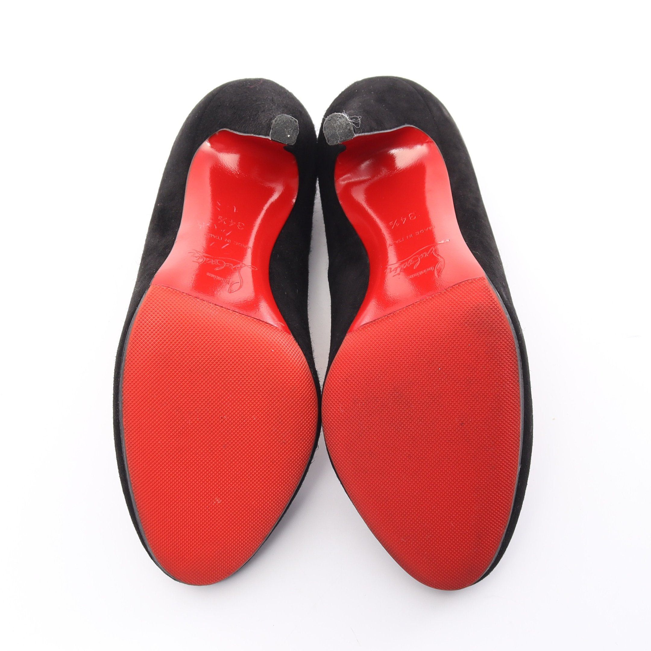 Christian Louboutin Christian Louboutin Pumps Suede Black Size ONE SIZE - 4 Thumbnail