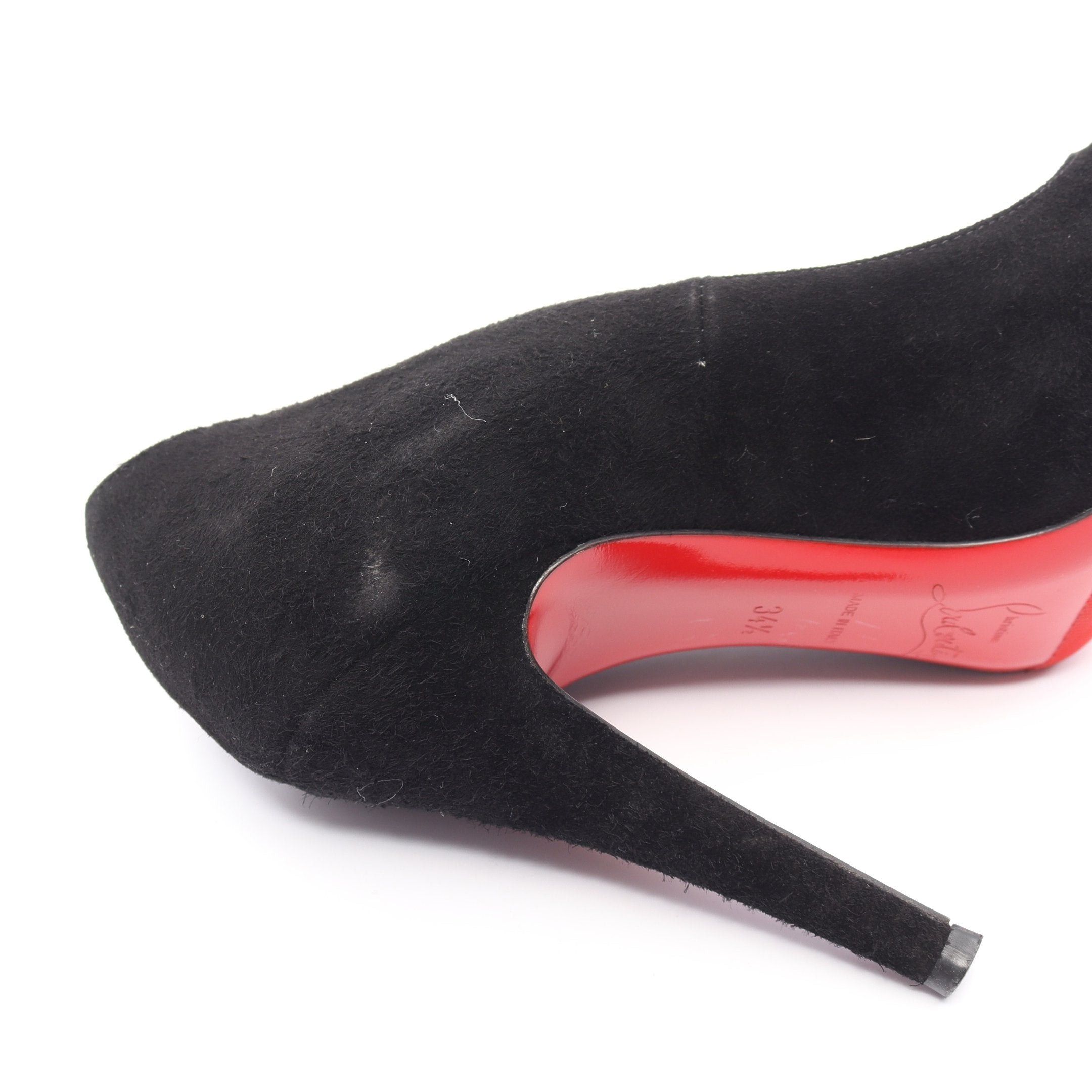 Christian Louboutin Christian Louboutin Pumps Suede Black Size ONE SIZE - 7 Thumbnail