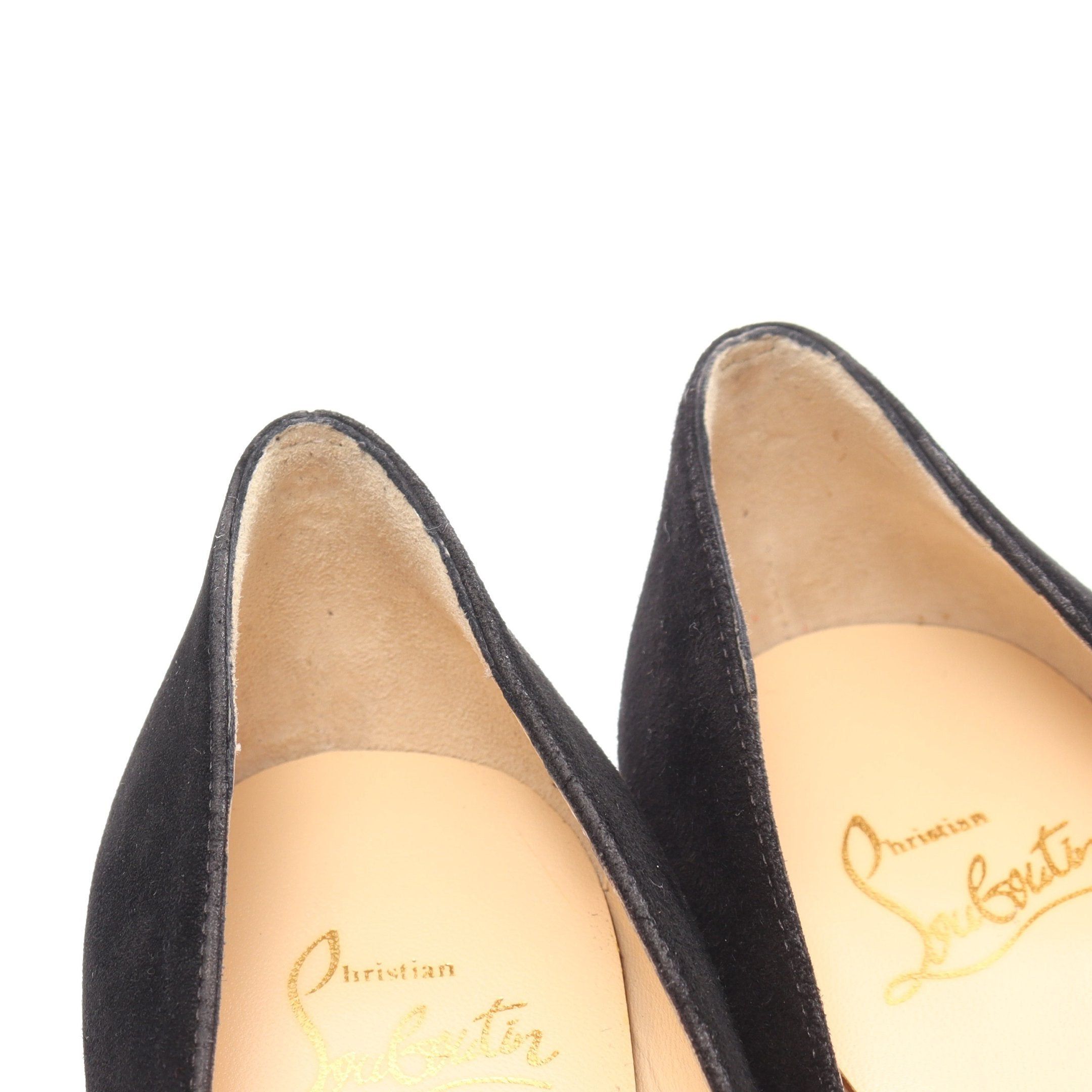 Christian Louboutin Christian Louboutin Ron 85 Pumps Suede Black Size ONE SIZE - 7 Thumbnail